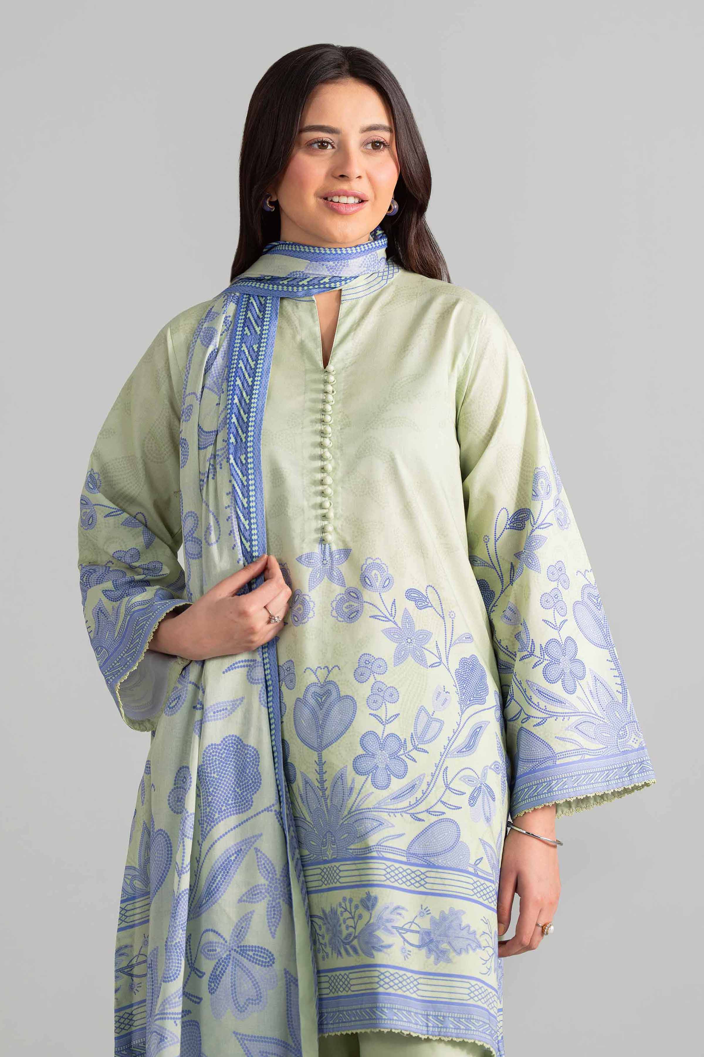3 Piece - Digital Printed Suit - 42601846
