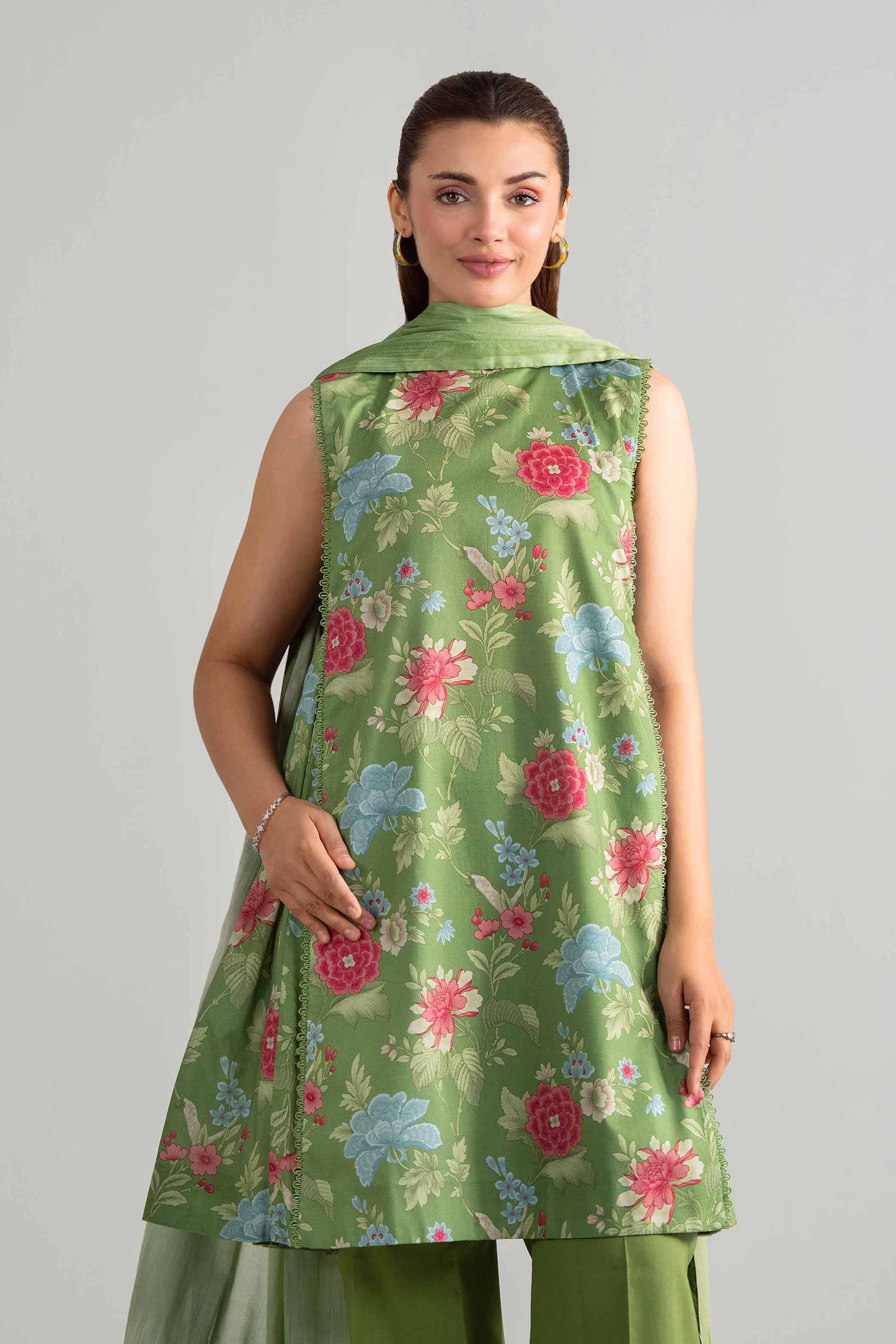 3 Piece - Digital Printed Suit - 42601847 for Women - Unstitched Collection | Nishat | Shop Online