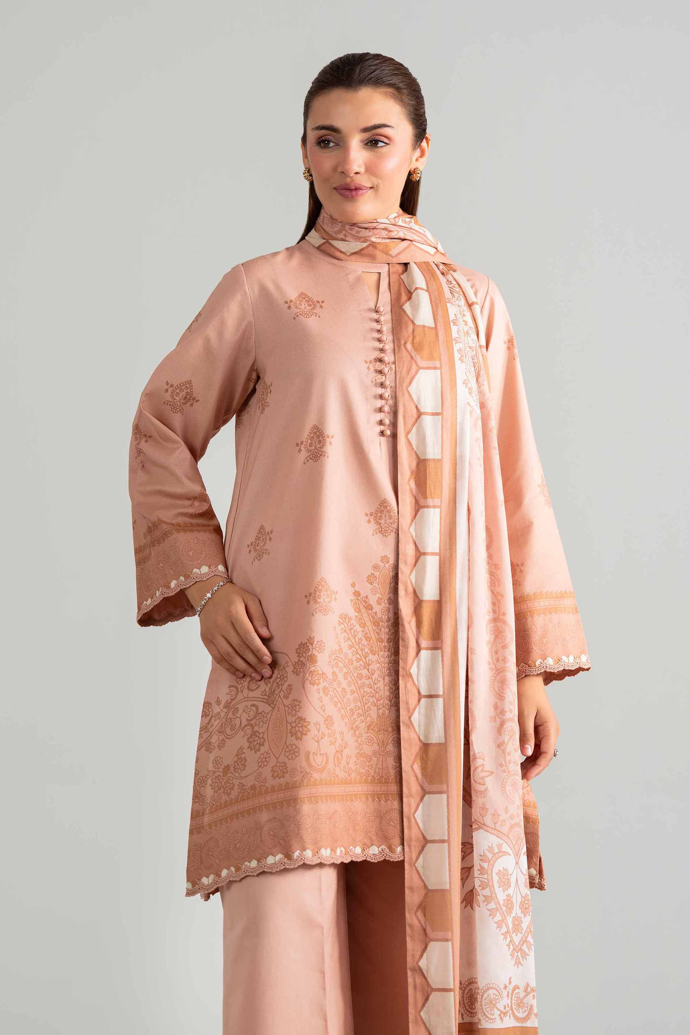 3 Piece - Digital Printed Suit - 42601848 for Women - Unstitched Collection | Nishat | Shop Online