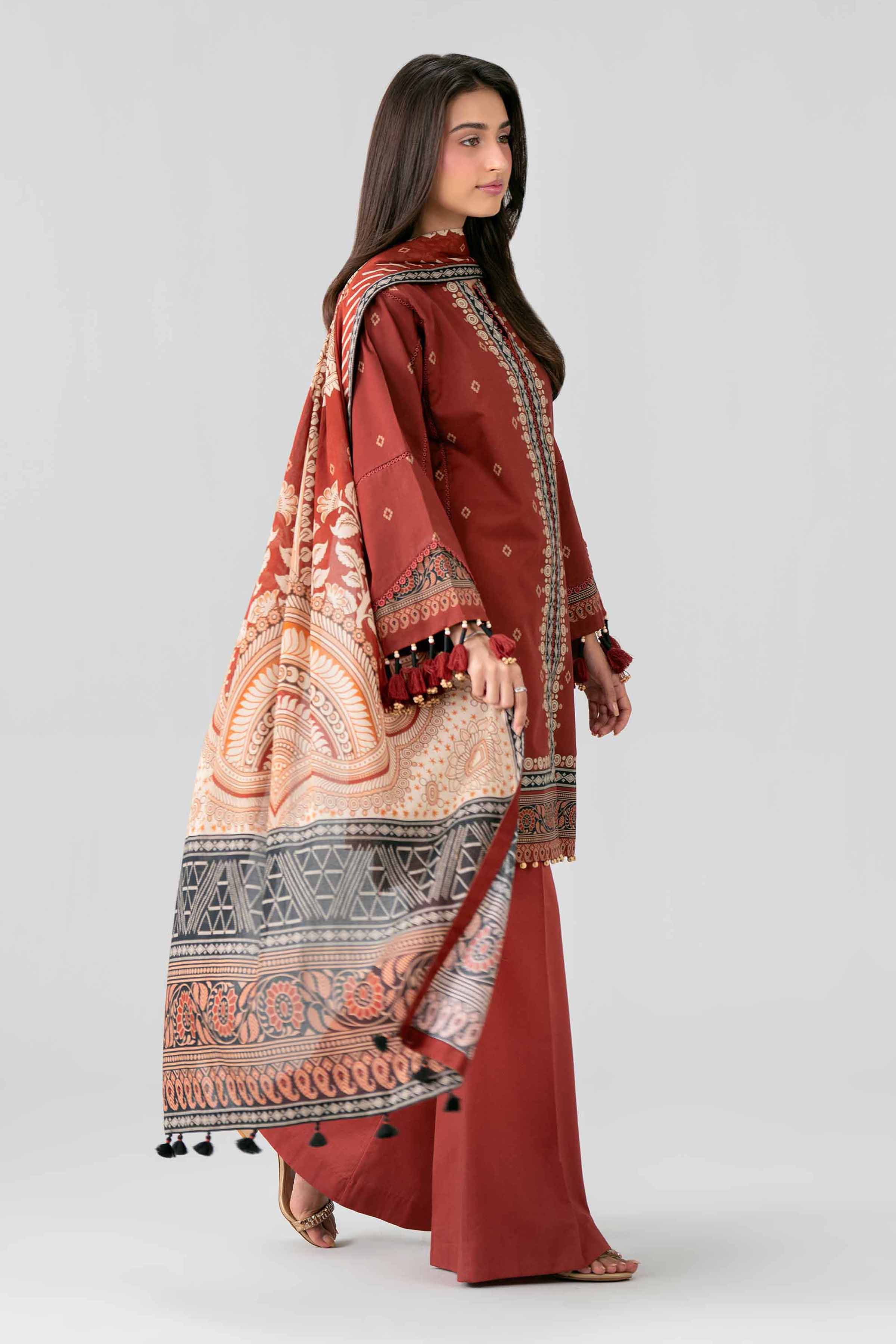 3 Piece - Digital Printed Suit - 42601850