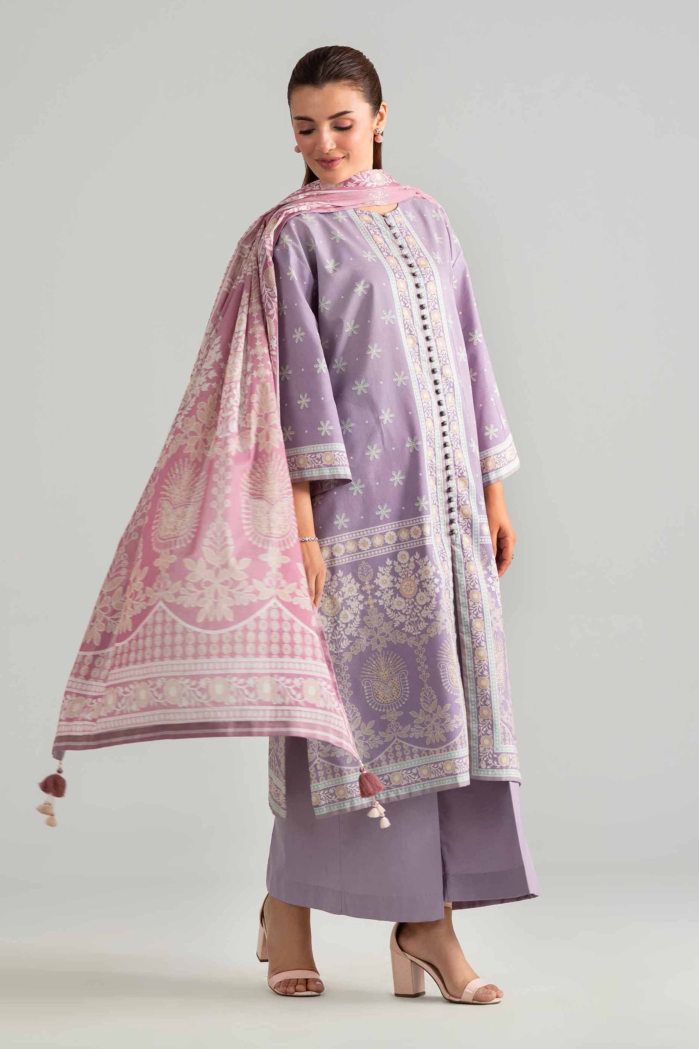 3 Piece - Digital Printed Suit - 42601851 for Women - Unstitched Collection | Nishat | Shop Online