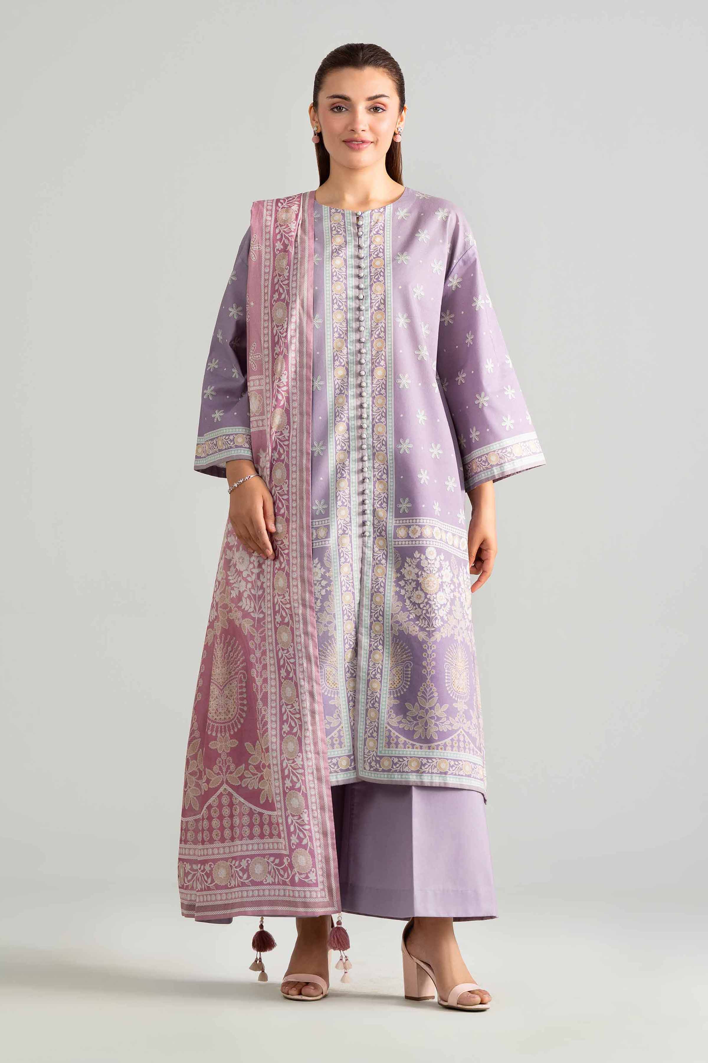 3 Piece - Digital Printed Suit - 42601851 for Women - Unstitched Collection | Nishat | Shop Online