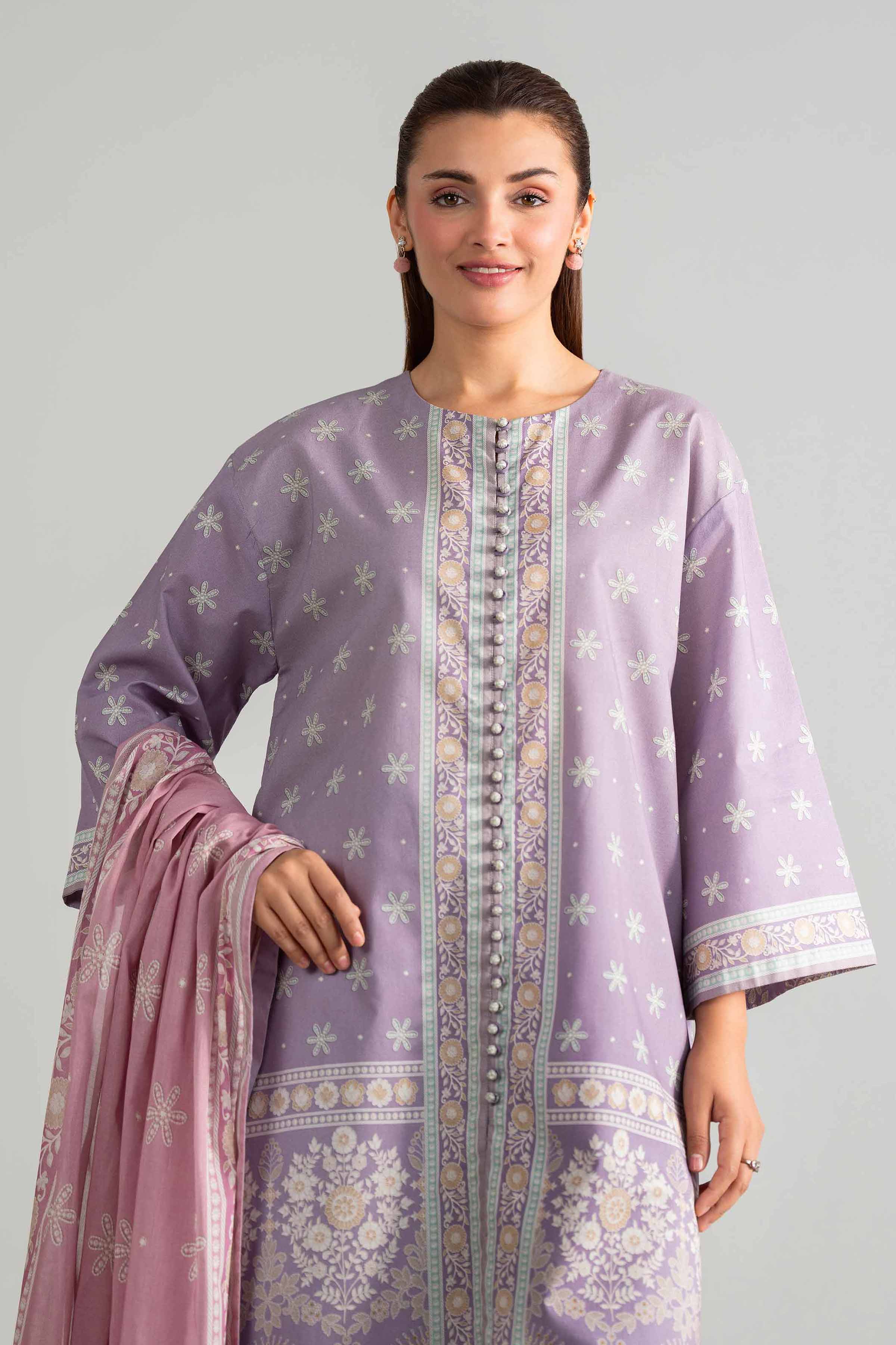 3 Piece - Digital Printed Suit - 42601851 for Women - Unstitched Collection | Nishat | Shop Online