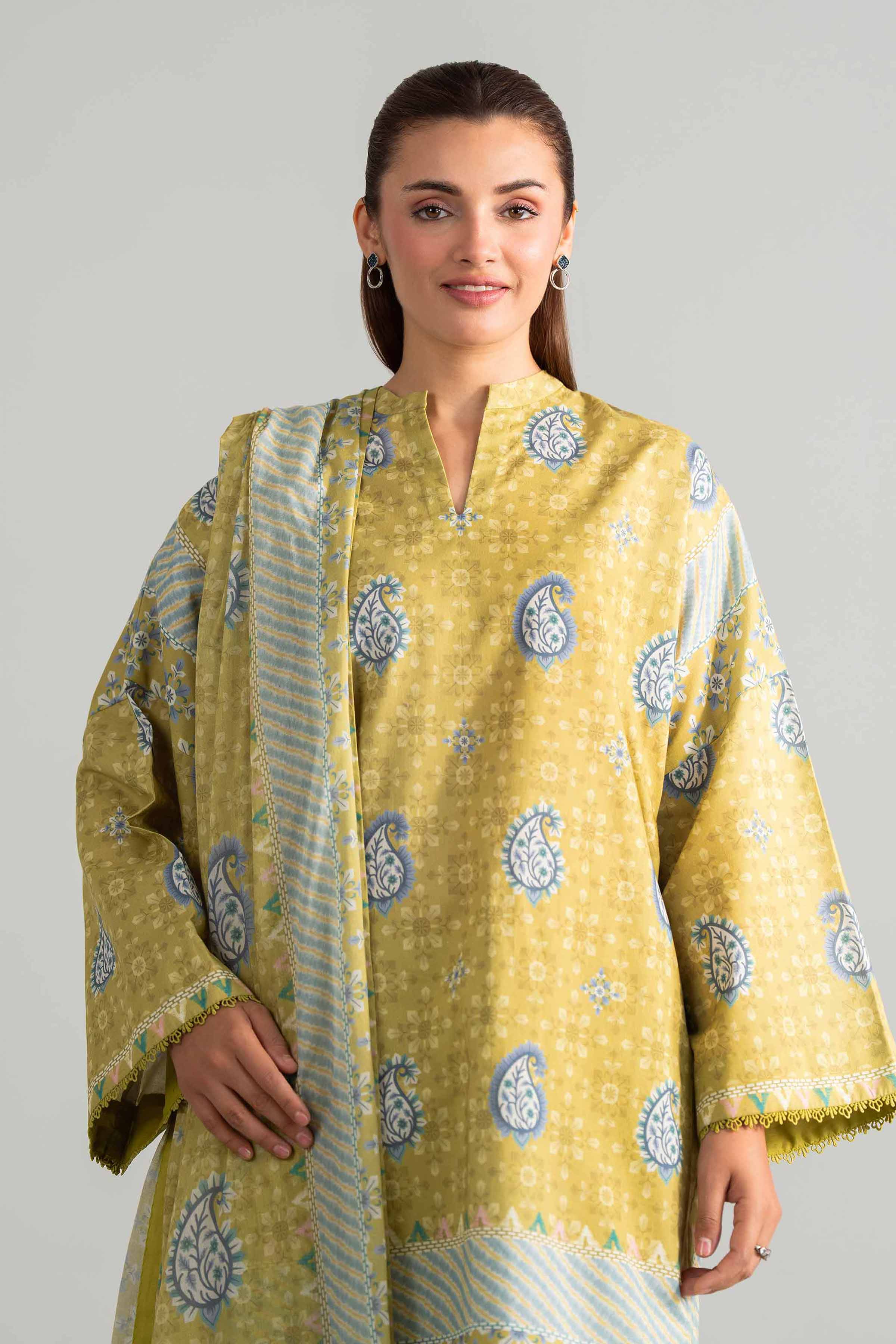 3 Piece - Digital Printed Suit - 42601852 for Women - Unstitched Collection | Nishat | Shop Online