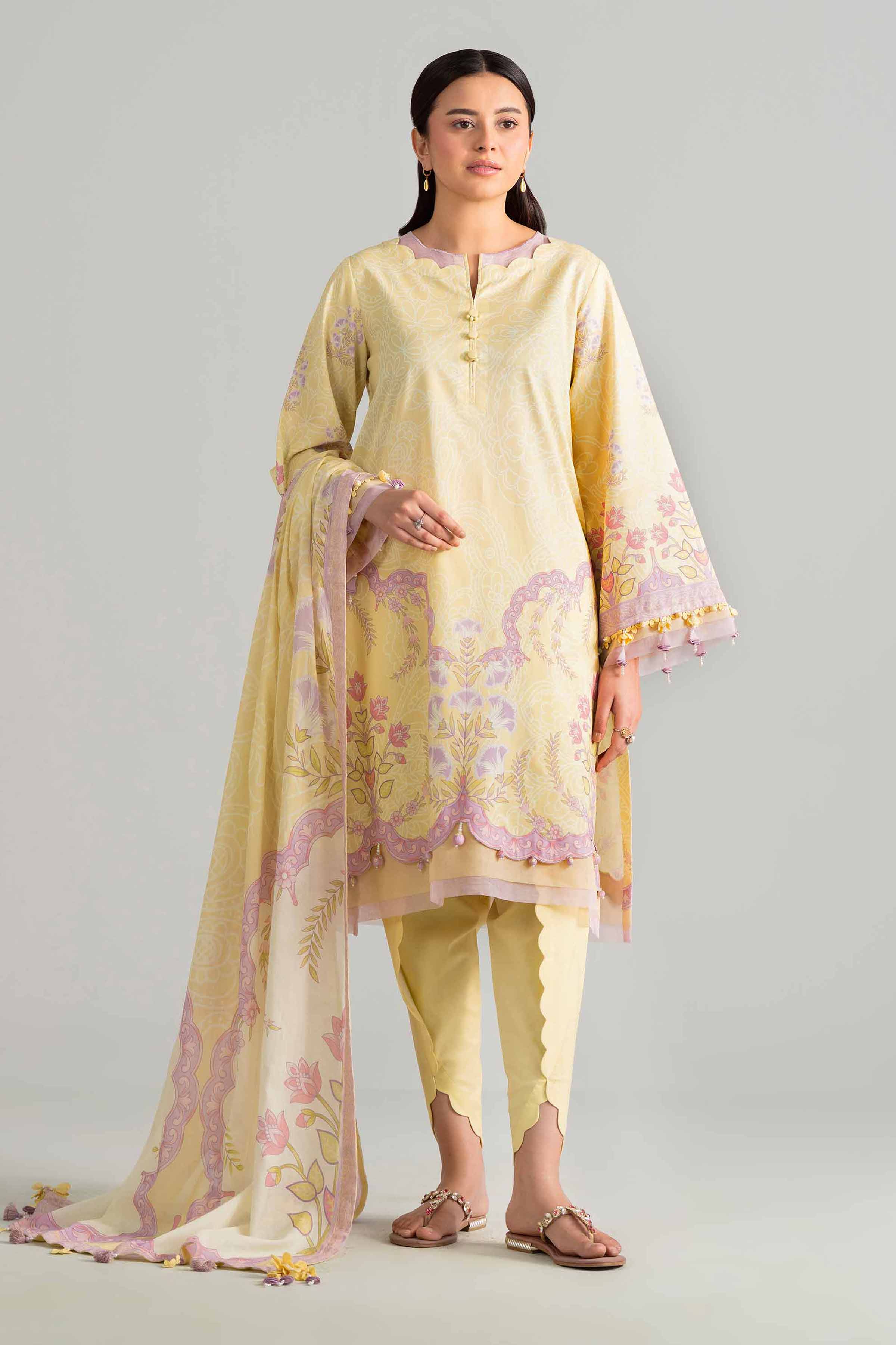 3 Piece - Digital Printed Suit - 42601853 for Women - Unstitched Collection | Nishat | Shop Online