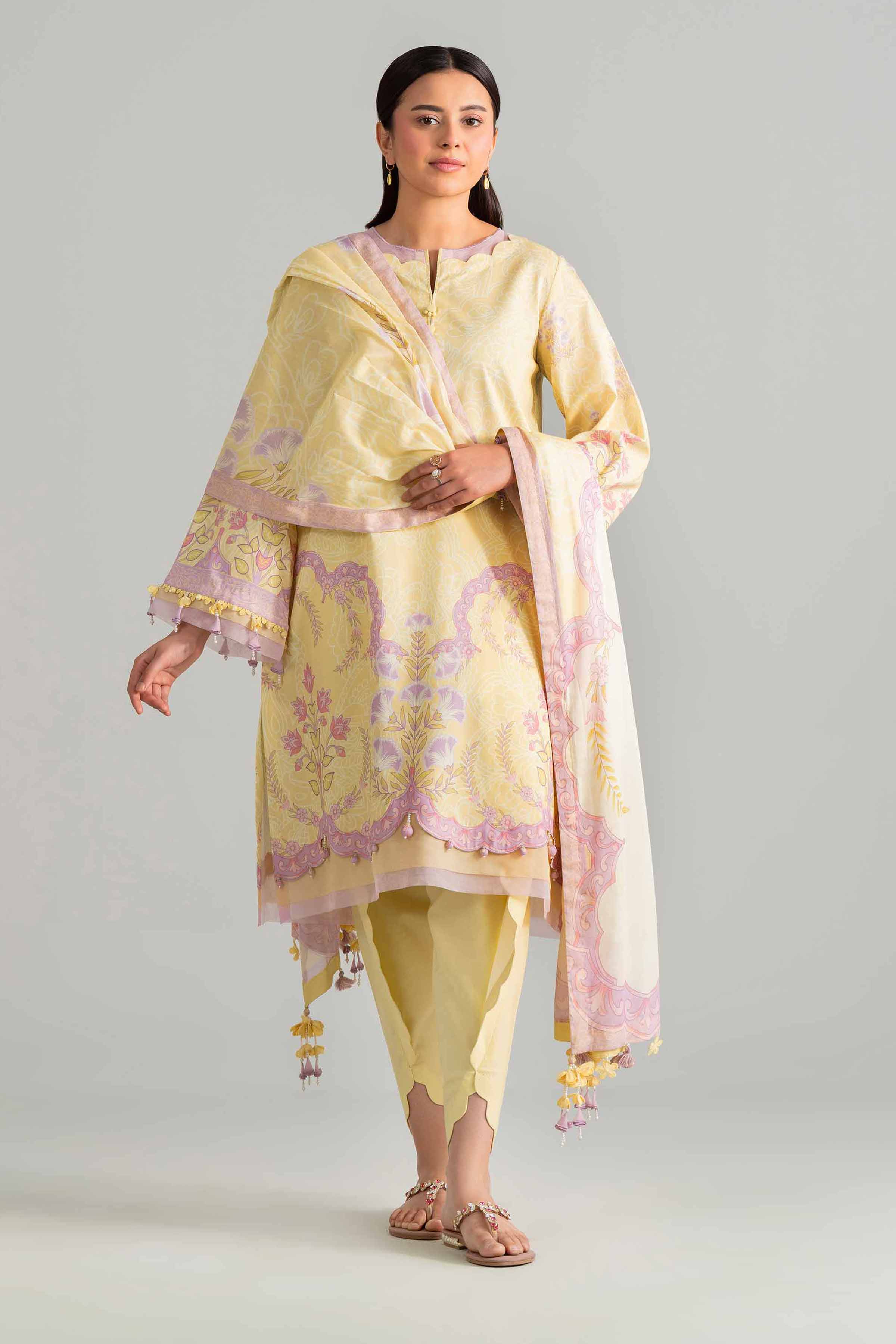 3 Piece - Digital Printed Suit - 42601853 for Women - Unstitched Collection | Nishat | Shop Online