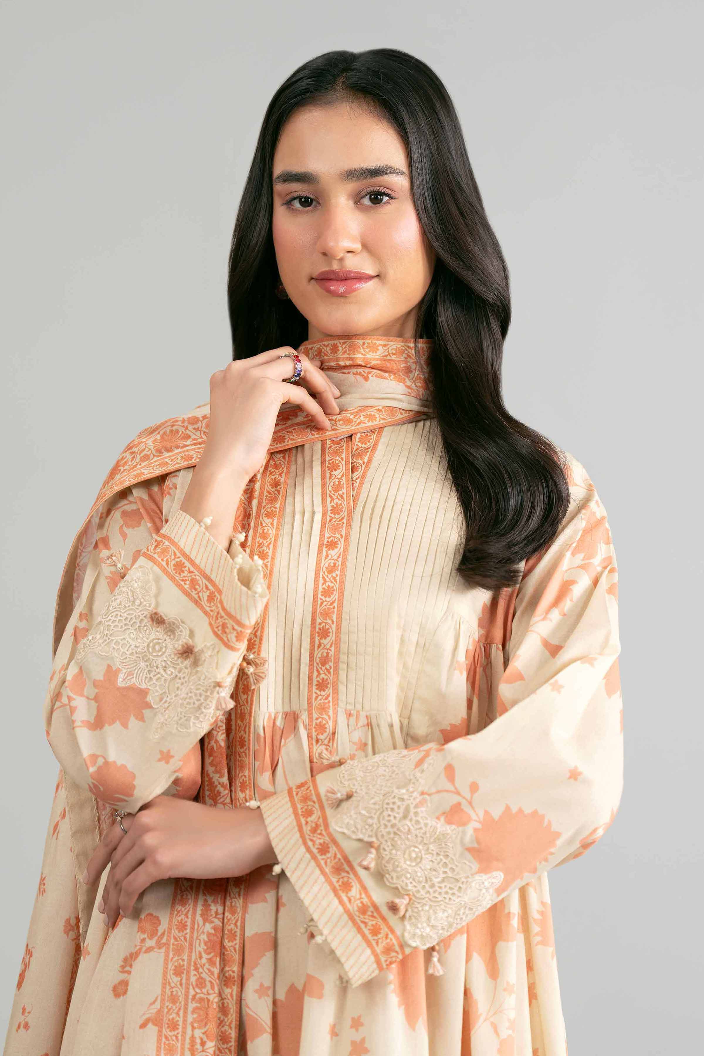 3 Piece - Printed Embroidered Suit - 42601854 for Women - Unstitched Collection | Nishat | Shop Online