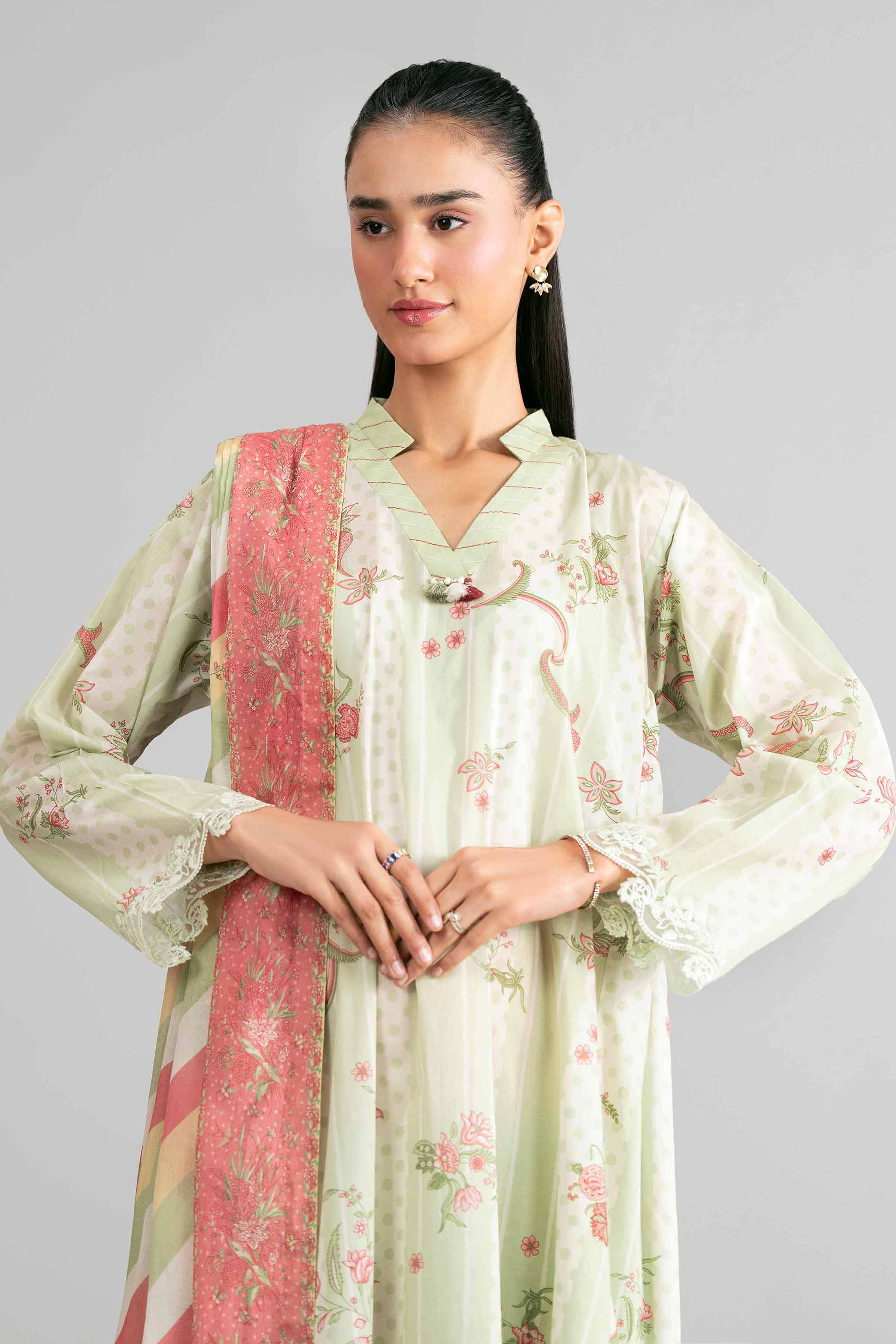 3 Piece - Printed Embroidered Suit - 42601856 for Women - Unstitched Collection | Nishat | Shop Online