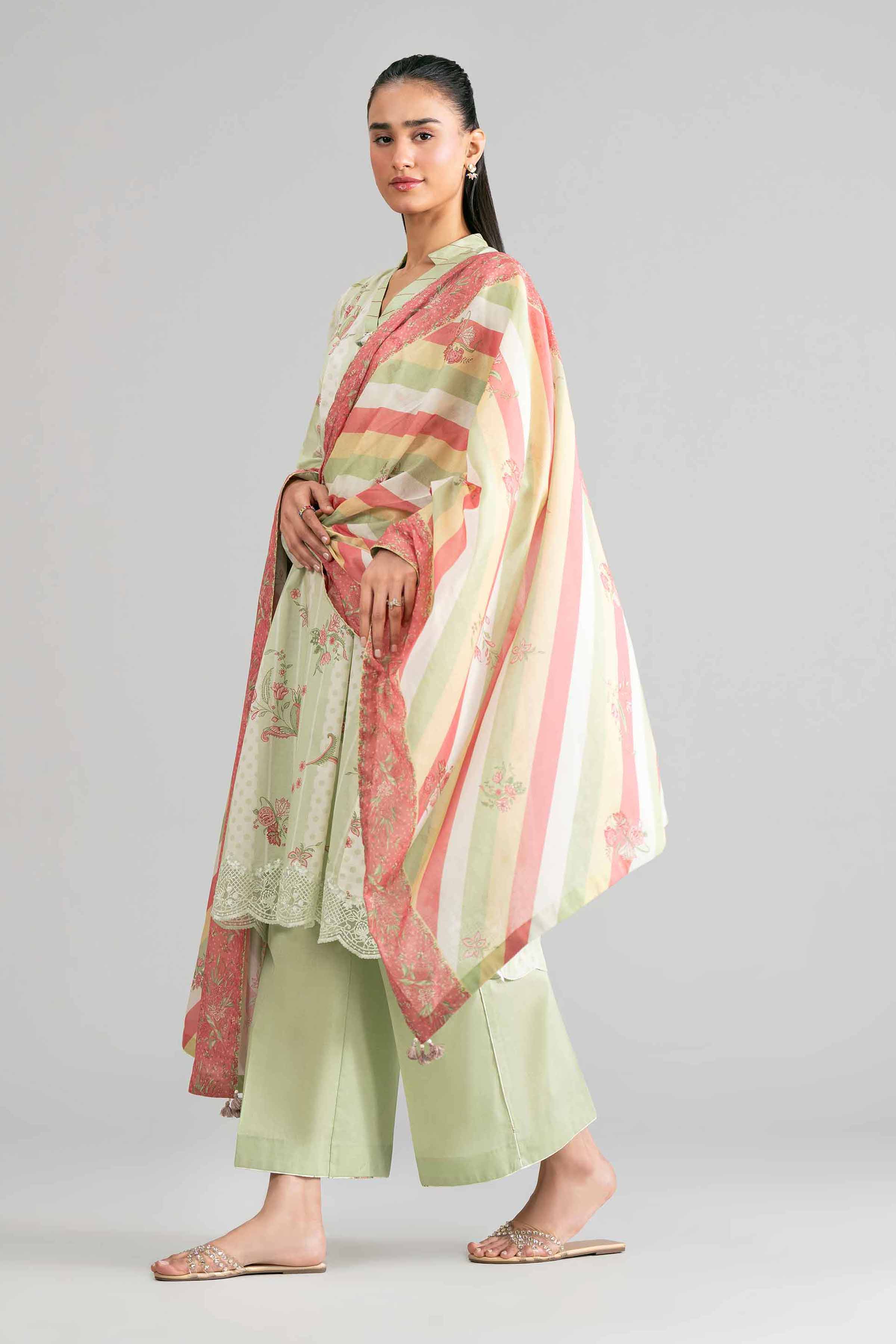 3 Piece - Printed Embroidered Suit - 42601856 for Women - Unstitched Collection | Nishat | Shop Online