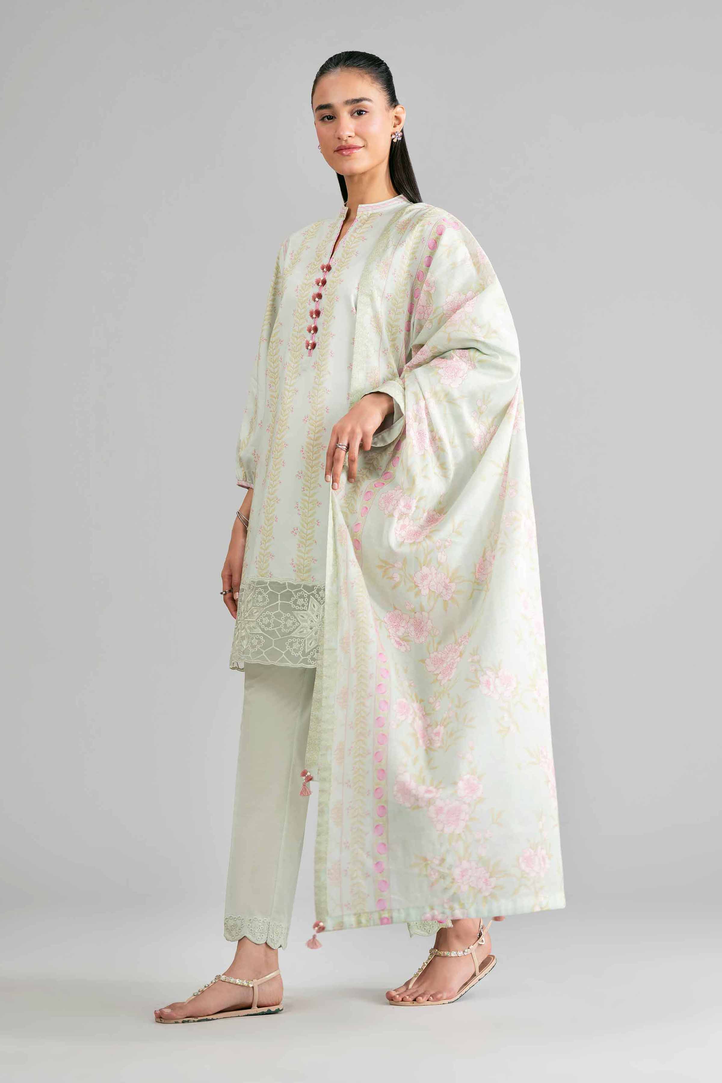 3 Piece - Printed Embroidered Suit - 42601860 for Women - Unstitched Collection | Nishat | Shop Online