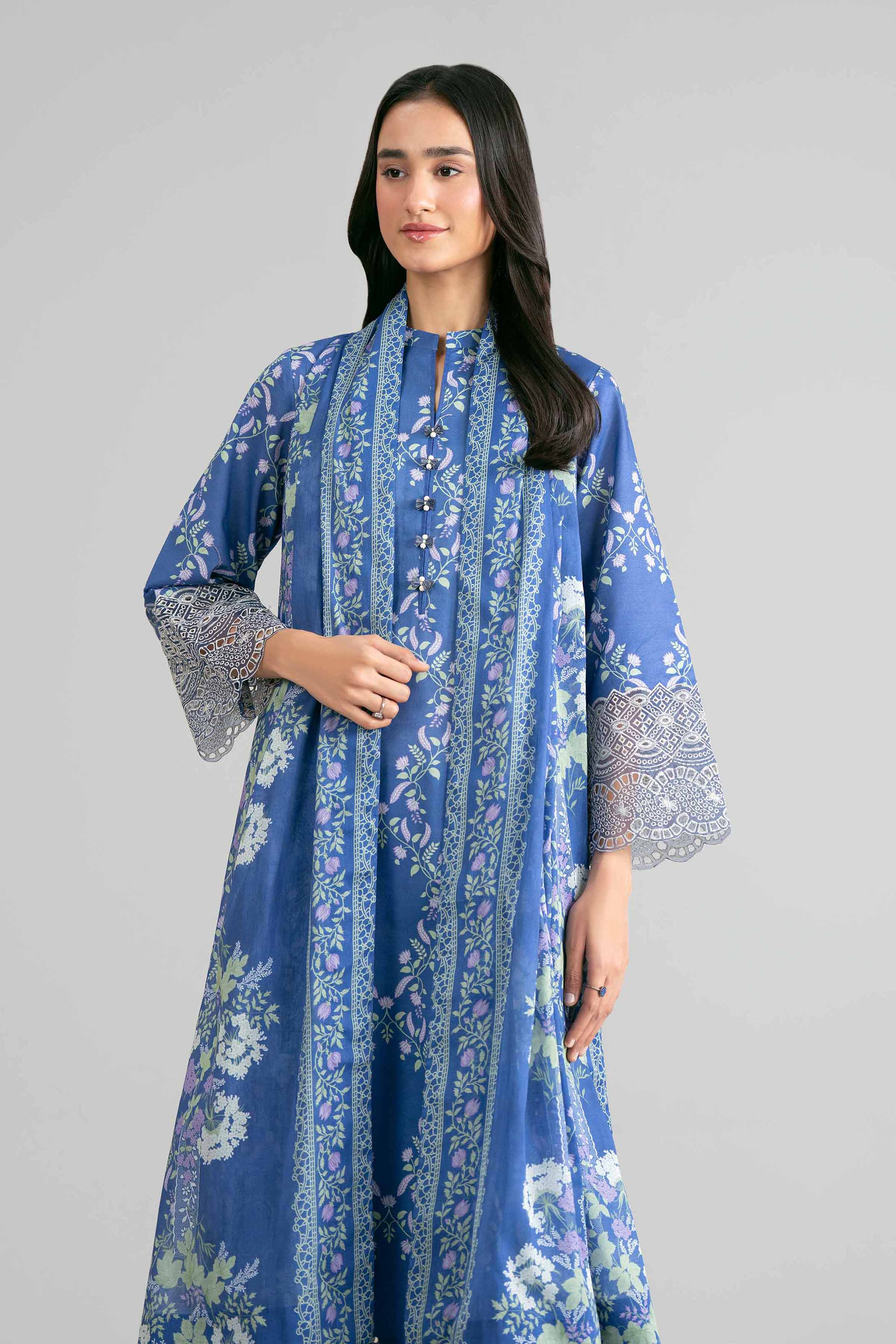 3 Piece - Printed Embroidered Suit - 42601862 for Women - Unstitched Collection | Nishat | Shop Online