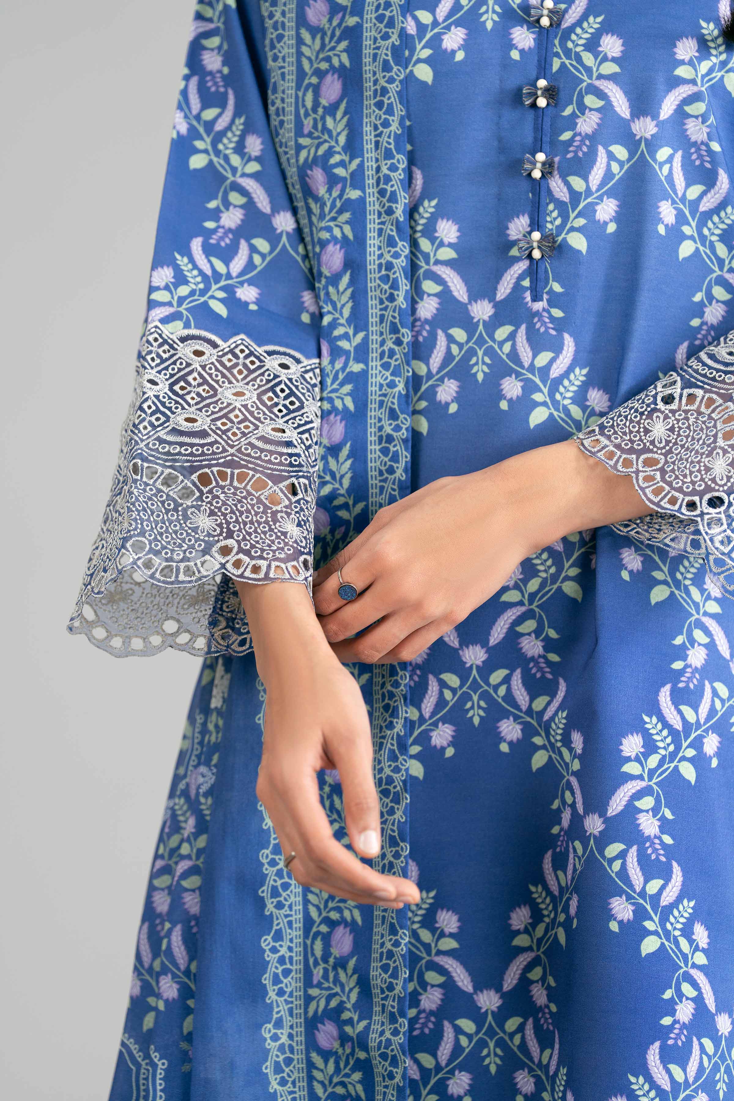 3 Piece - Printed Embroidered Suit - 42601862 for Women - Unstitched Collection | Nishat | Shop Online