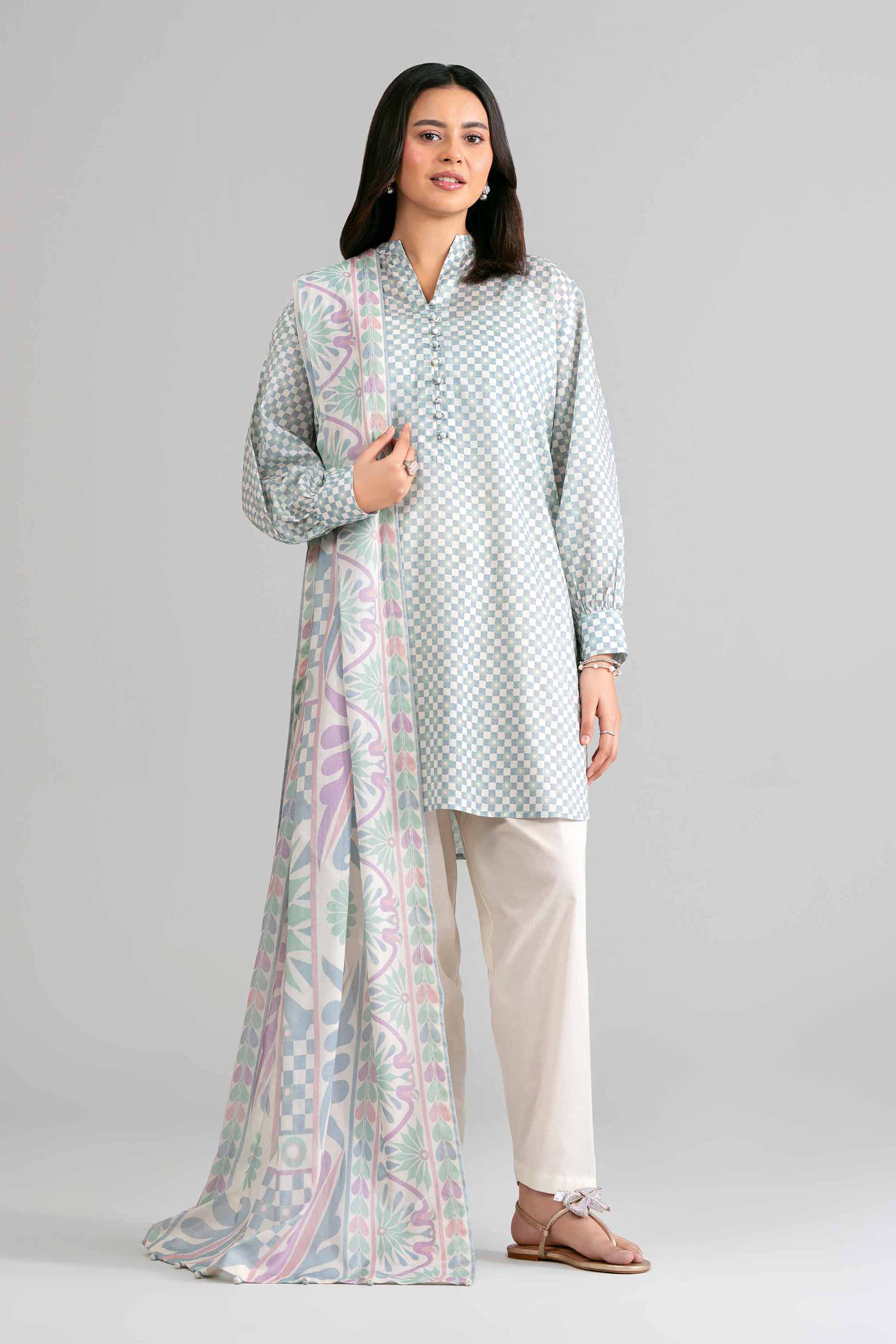 3 Piece - Printed Suit - 42601864 for Women - Unstitched Collection | Nishat | Shop Online