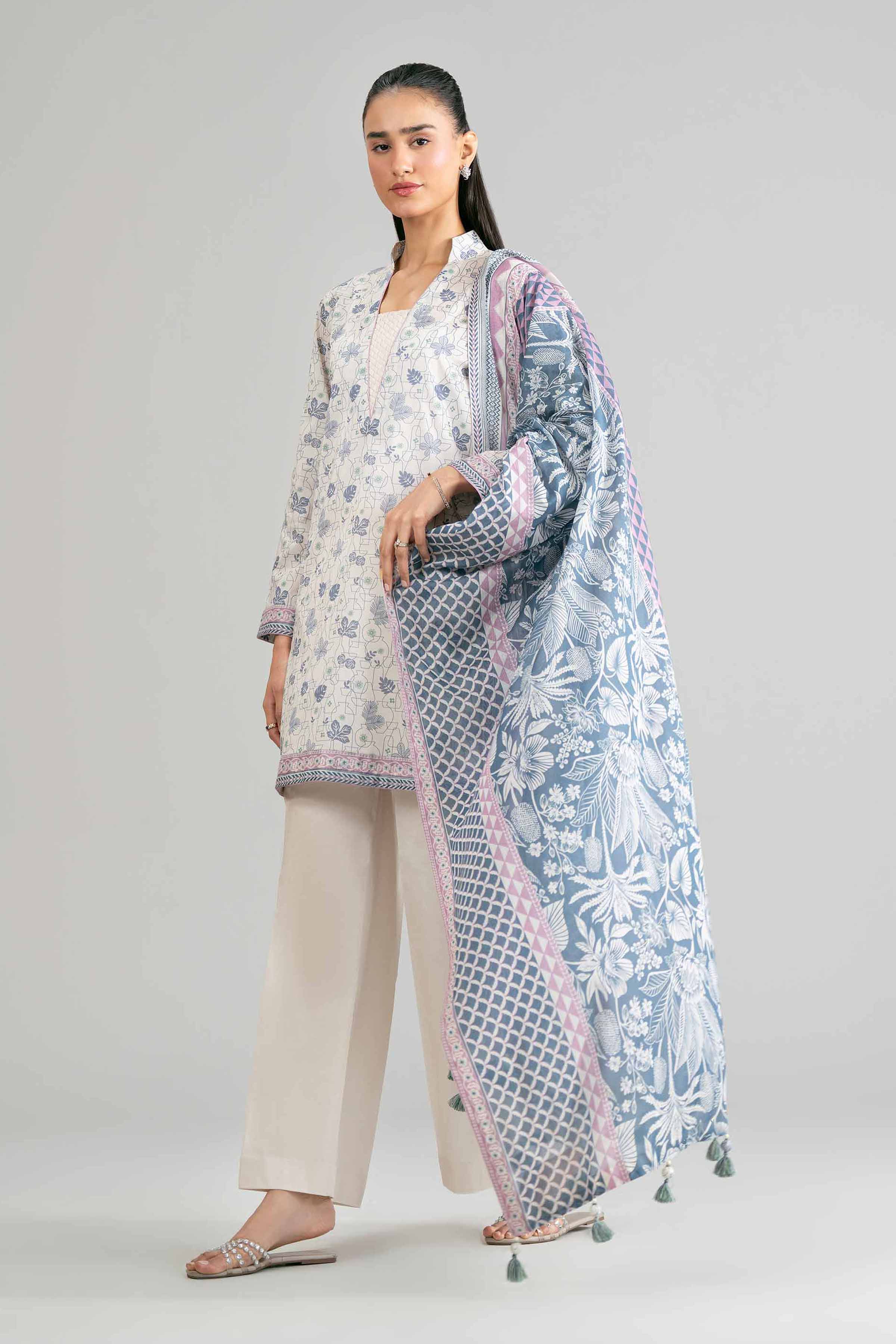 3 Piece - Printed Suit - 42601865 for Women - Unstitched Collection | Nishat | Shop Online