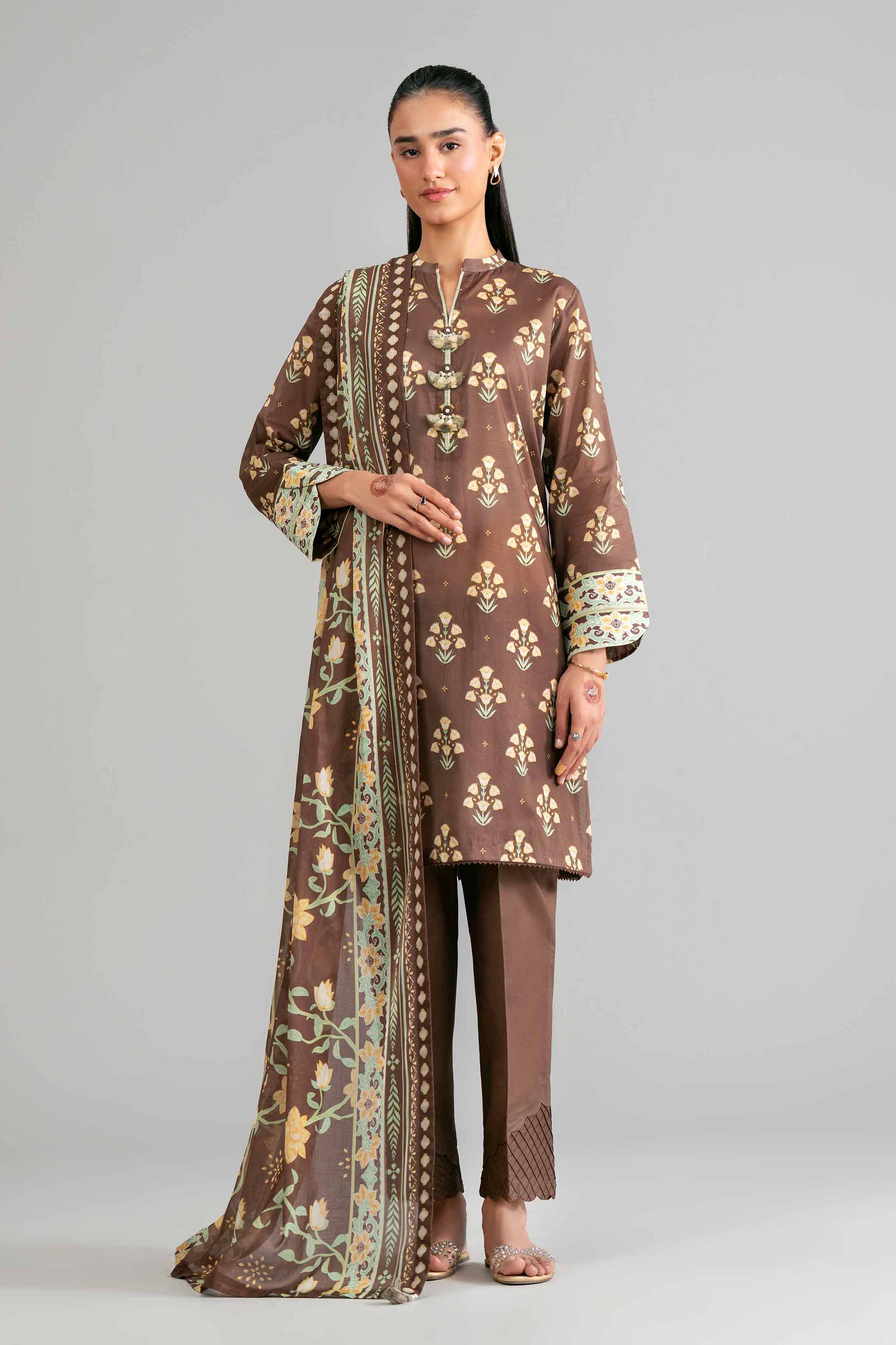 3 Piece - Printed Suit - 42601867 for Women - Unstitched Collection | Nishat | Shop Online