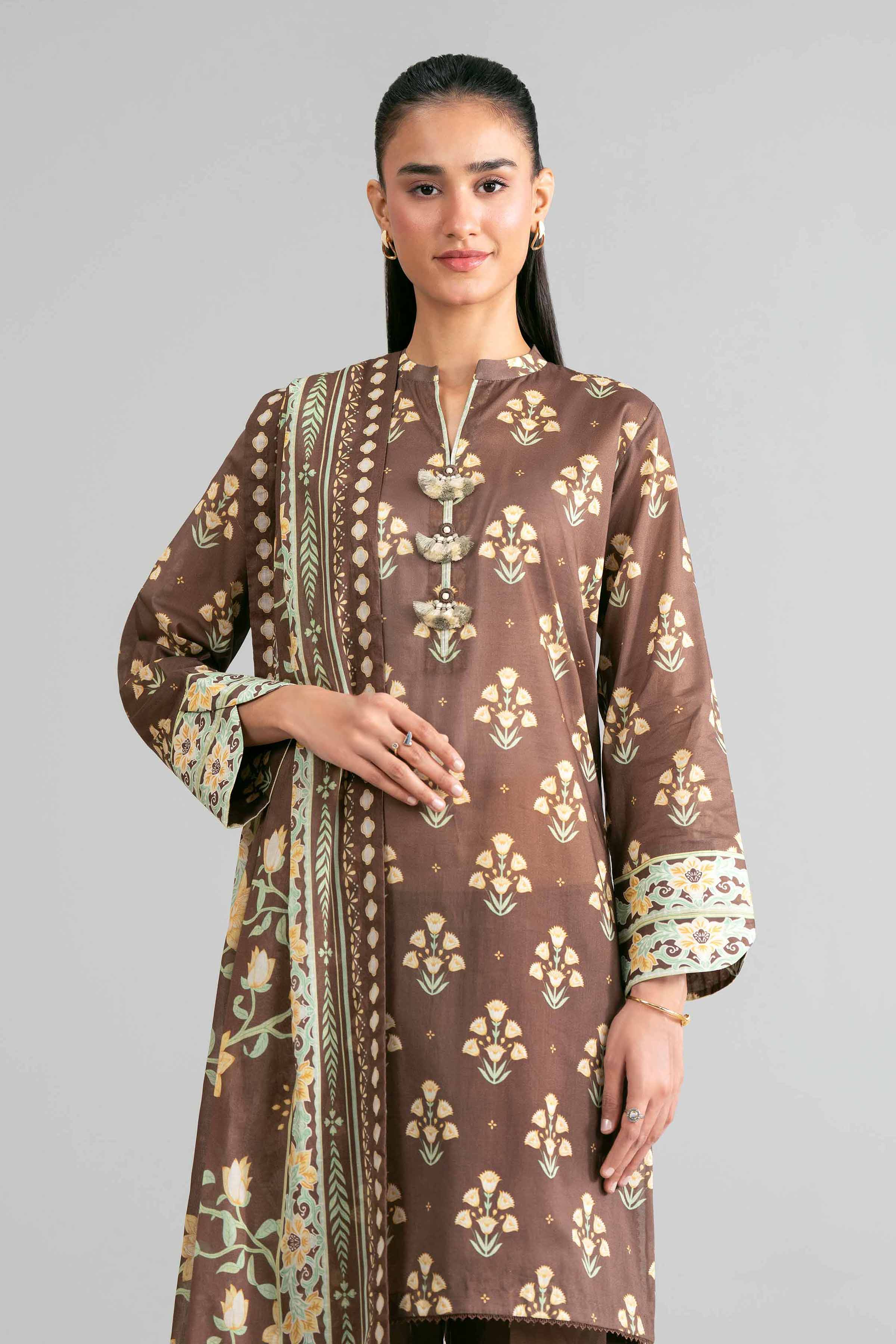 3 Piece - Printed Suit - 42601867 for Women - Unstitched Collection | Nishat | Shop Online