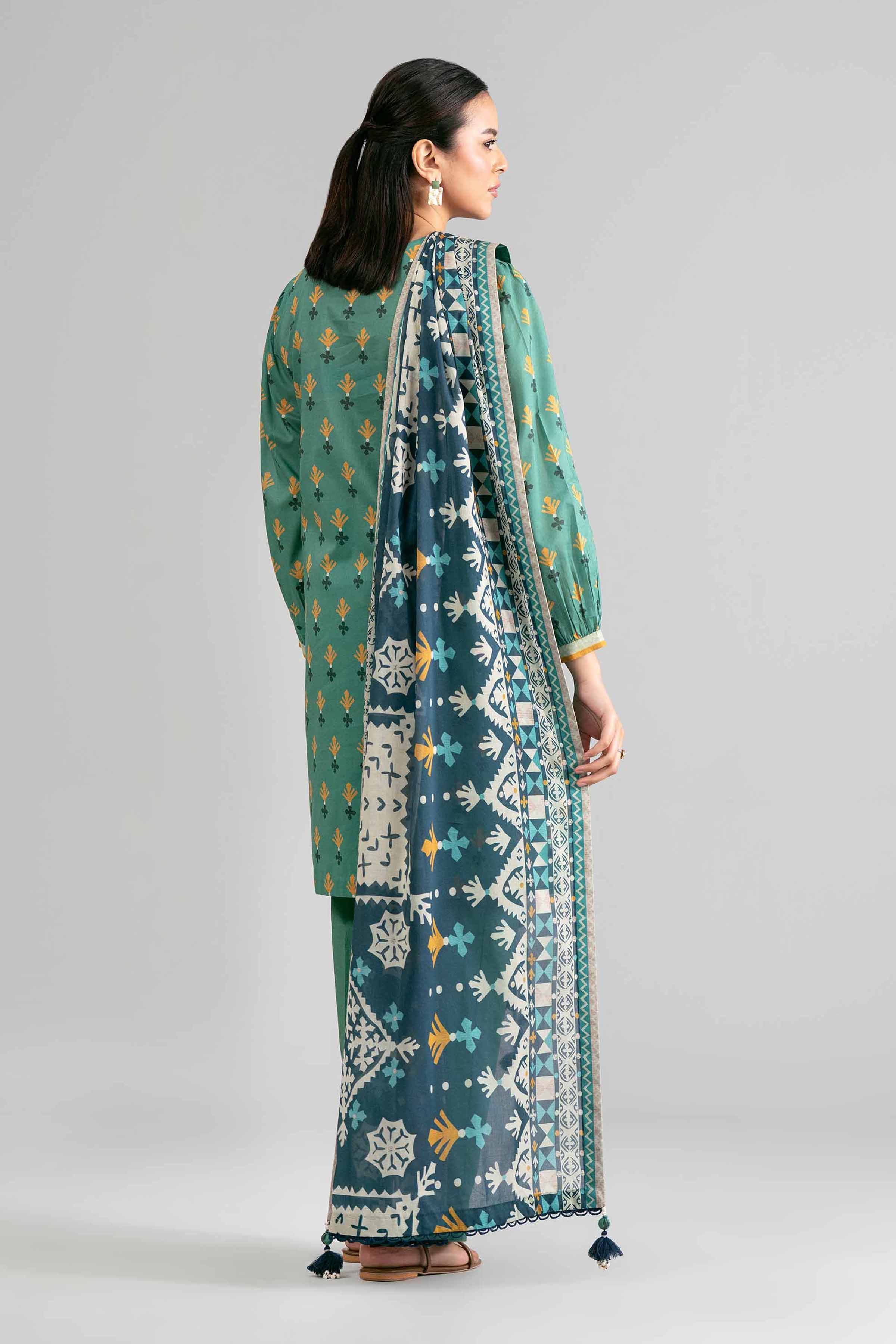 3 Piece - Printed Suit - 42601868 for Women - Unstitched Collection | Nishat | Shop Online