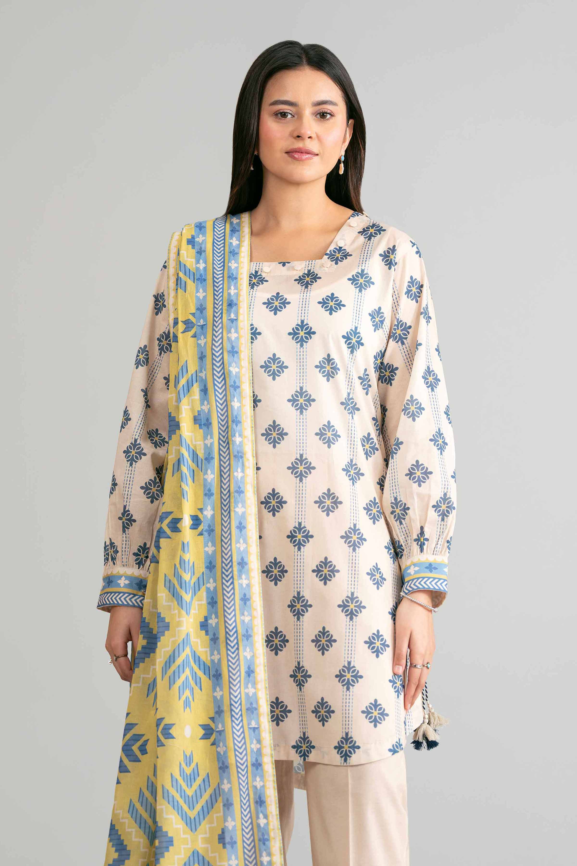 3 Piece - Printed Suit - 42601871 for Women - Unstitched Collection | Nishat | Shop Online