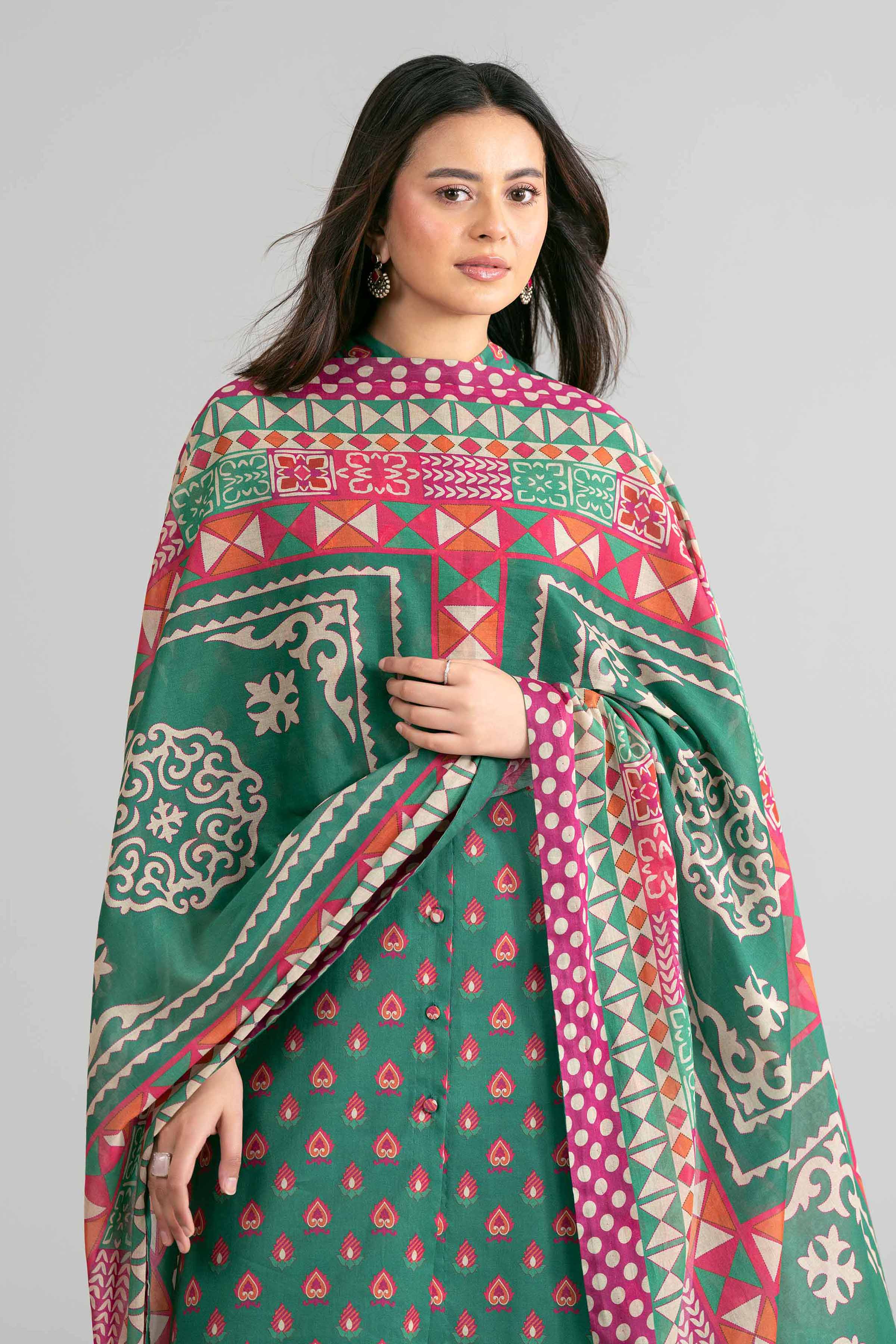 3 Piece - Printed Suit - 42601872 for Women - Unstitched Collection | Nishat | Shop Online