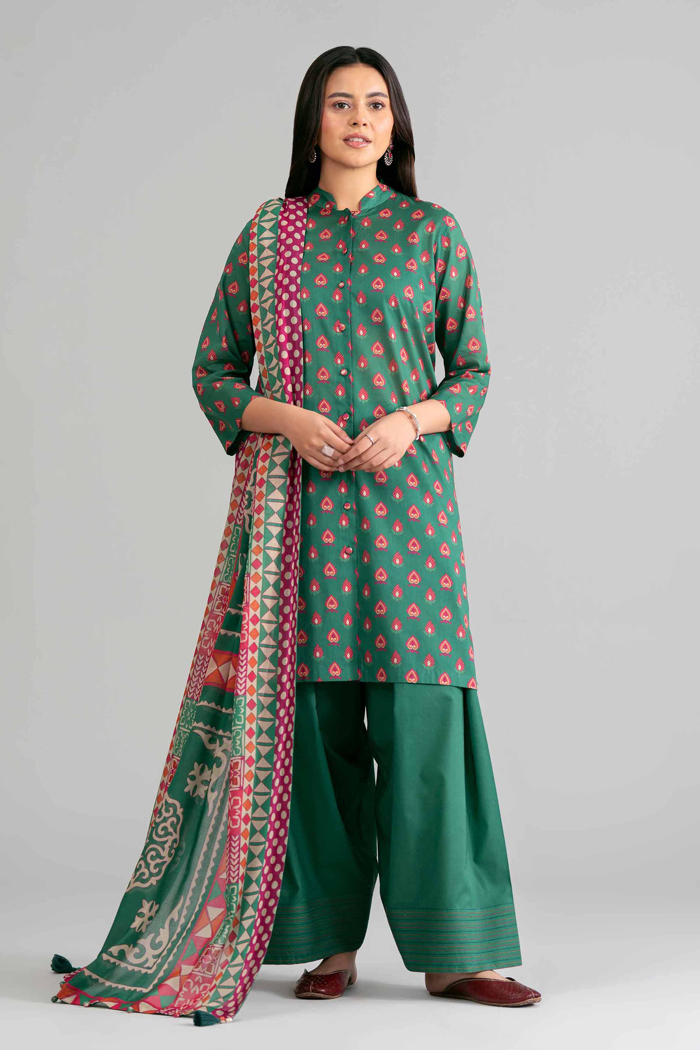 3 Piece - Printed Suit - 42601872 for Women - Unstitched Collection | Nishat | Shop Online
