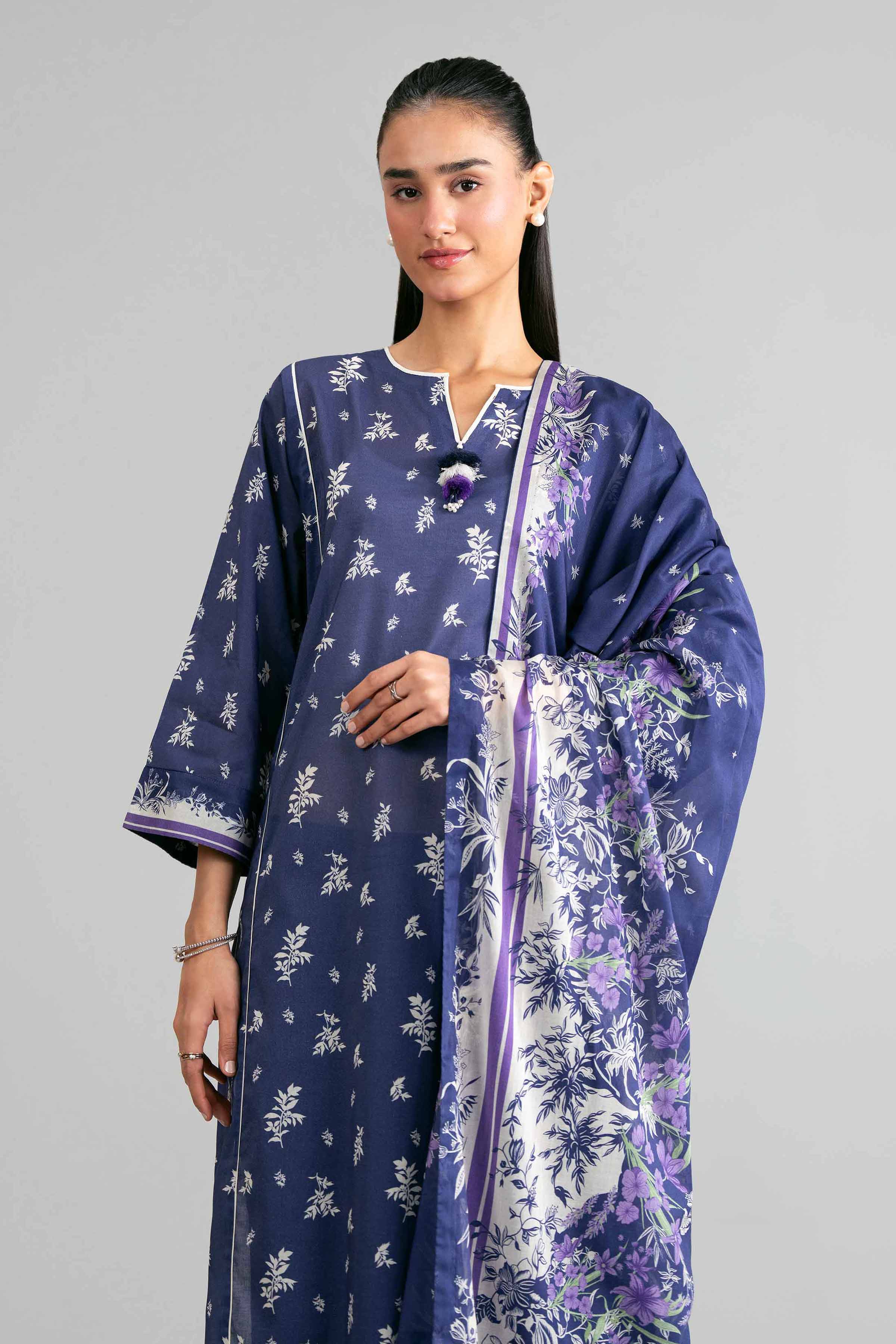 3 Piece - Printed Suit - 42601873 for Women - Unstitched Collection | Nishat | Shop Online