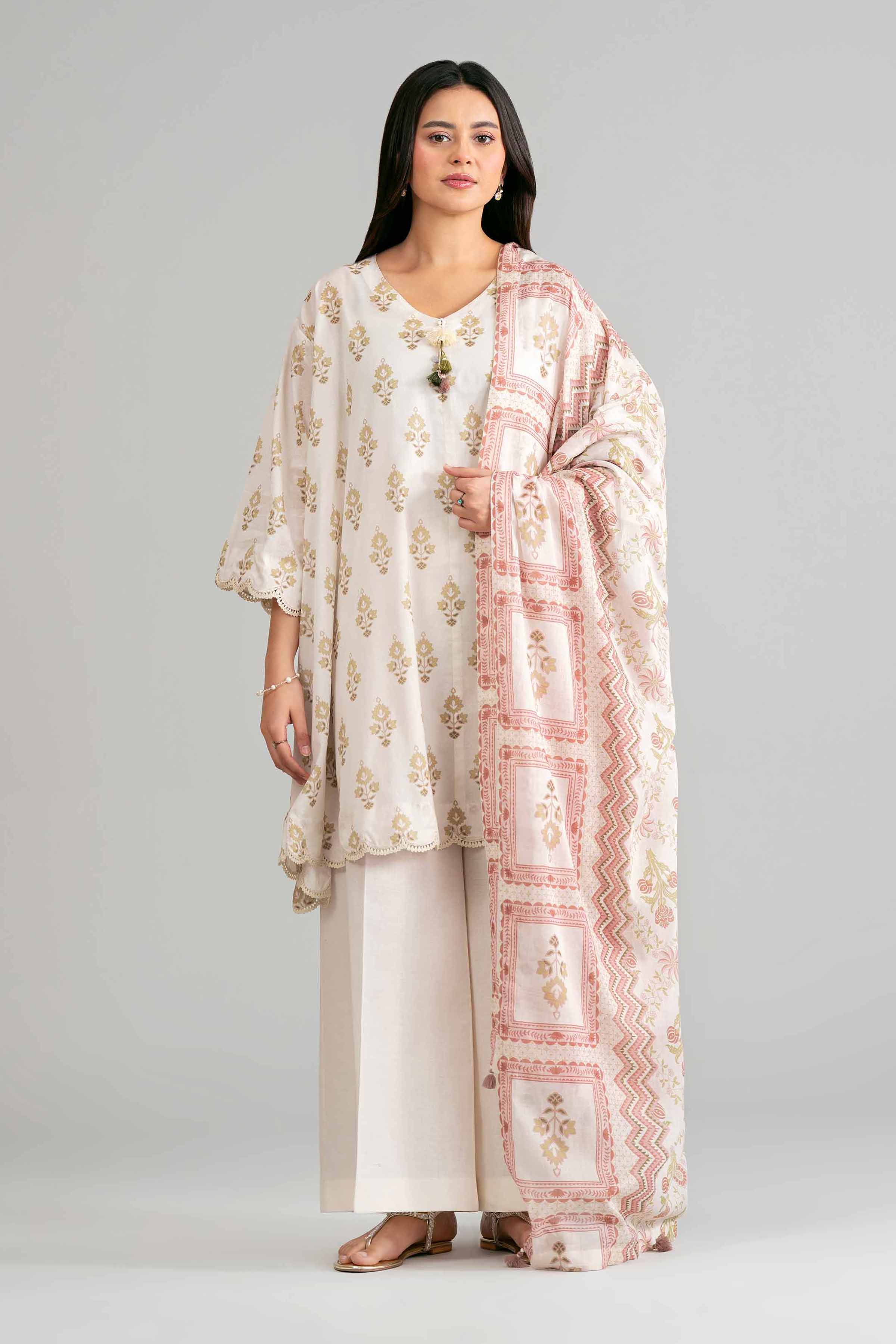 3 Piece - Printed Suit - 42601874 for Women - Unstitched Collection | Nishat | Shop Online