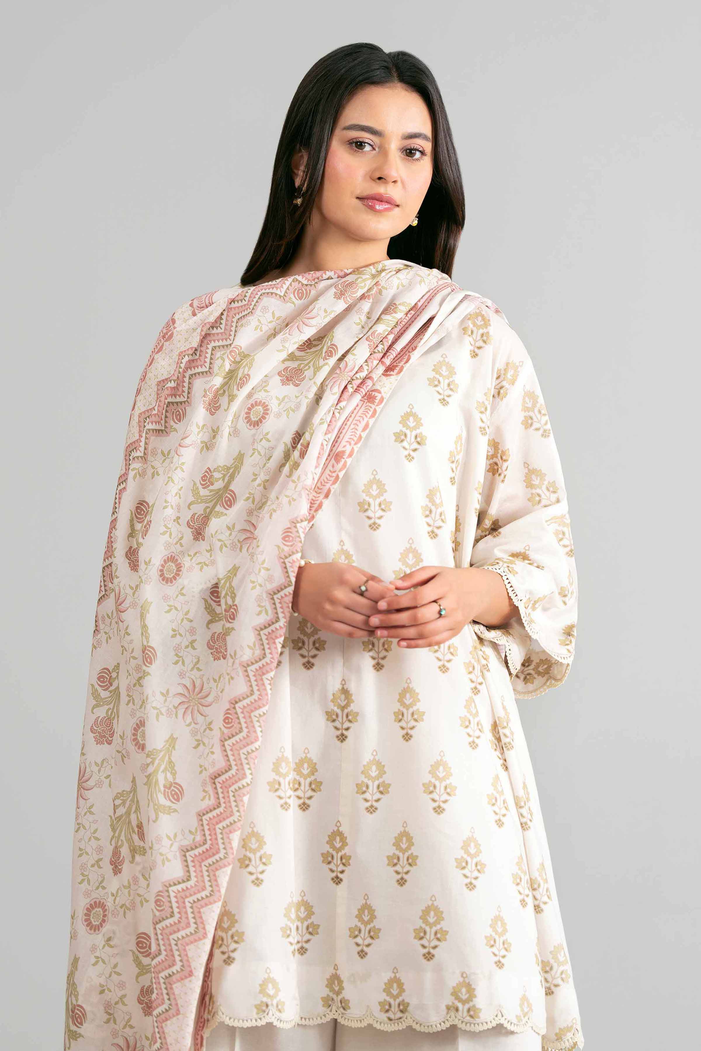 3 Piece - Printed Suit - 42601874 for Women - Unstitched Collection | Nishat | Shop Online