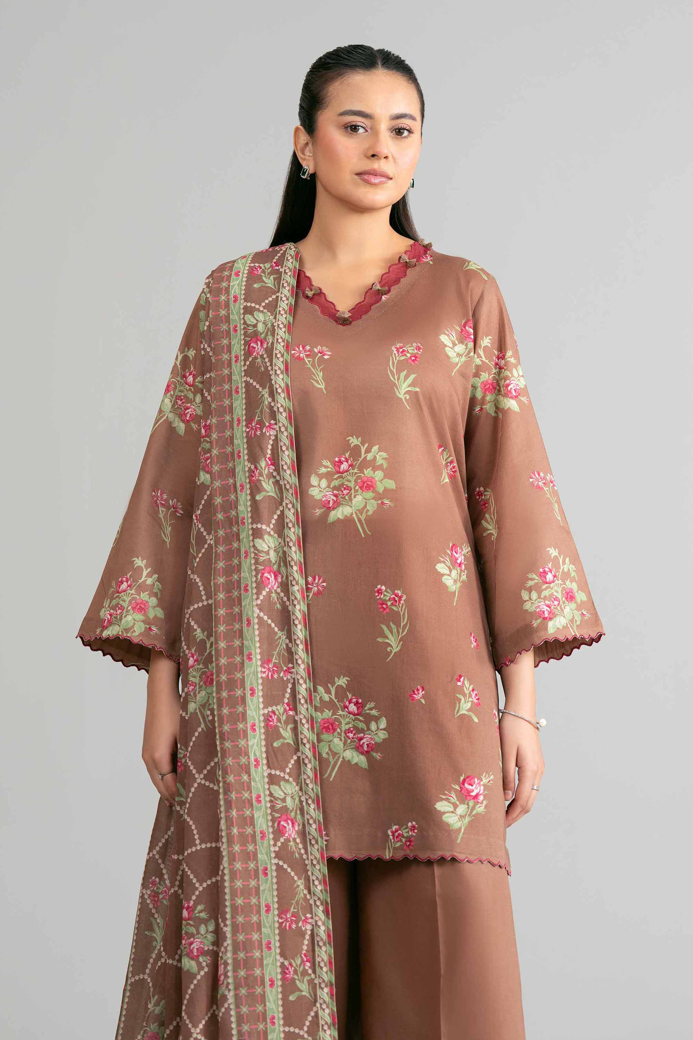 3 Piece - Printed Suit - 42601875 for Women - Unstitched Collection | Nishat | Shop Online