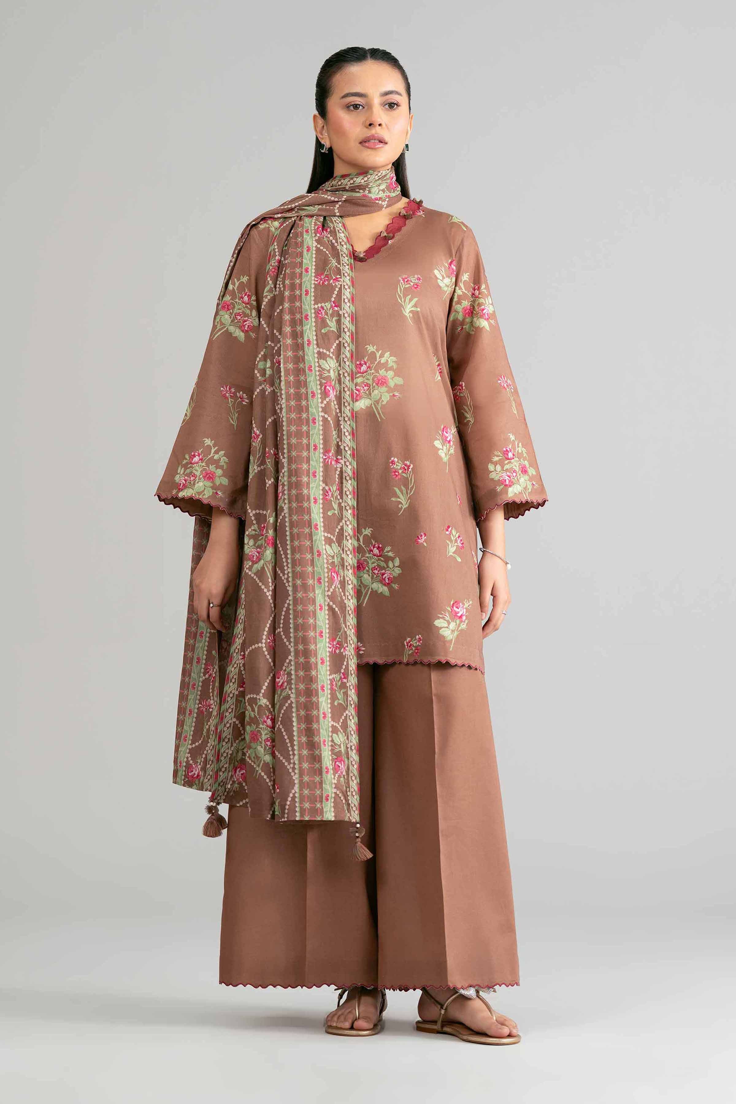 3 Piece - Printed Suit - 42601875 for Women - Unstitched Collection | Nishat | Shop Online