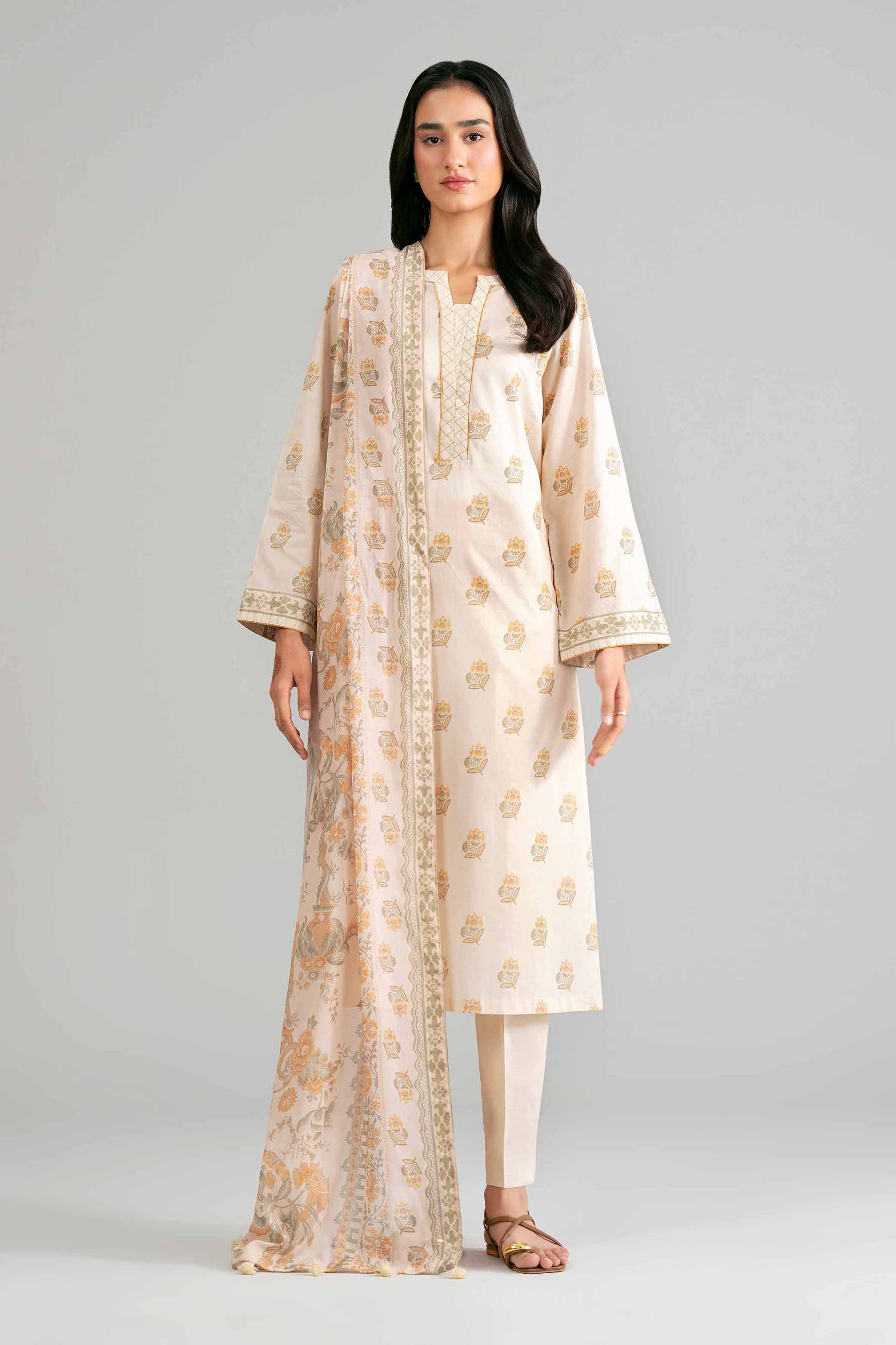 3 Piece - Printed Suit - 42601877 for Women - Unstitched Collection | Nishat | Shop Online