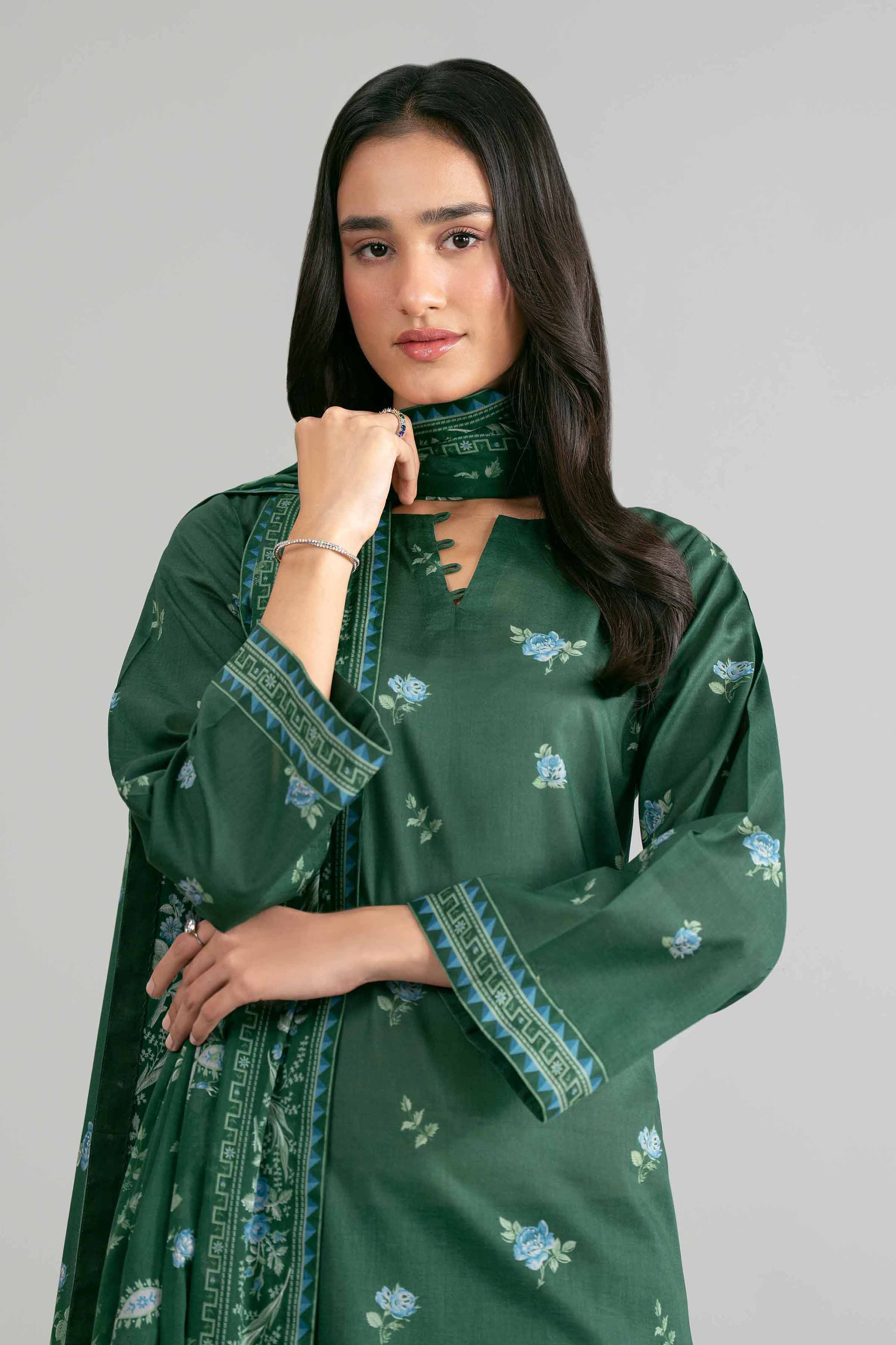 3 Piece - Printed Suit - 42601878 for Women - Unstitched Collection | Nishat | Shop Online