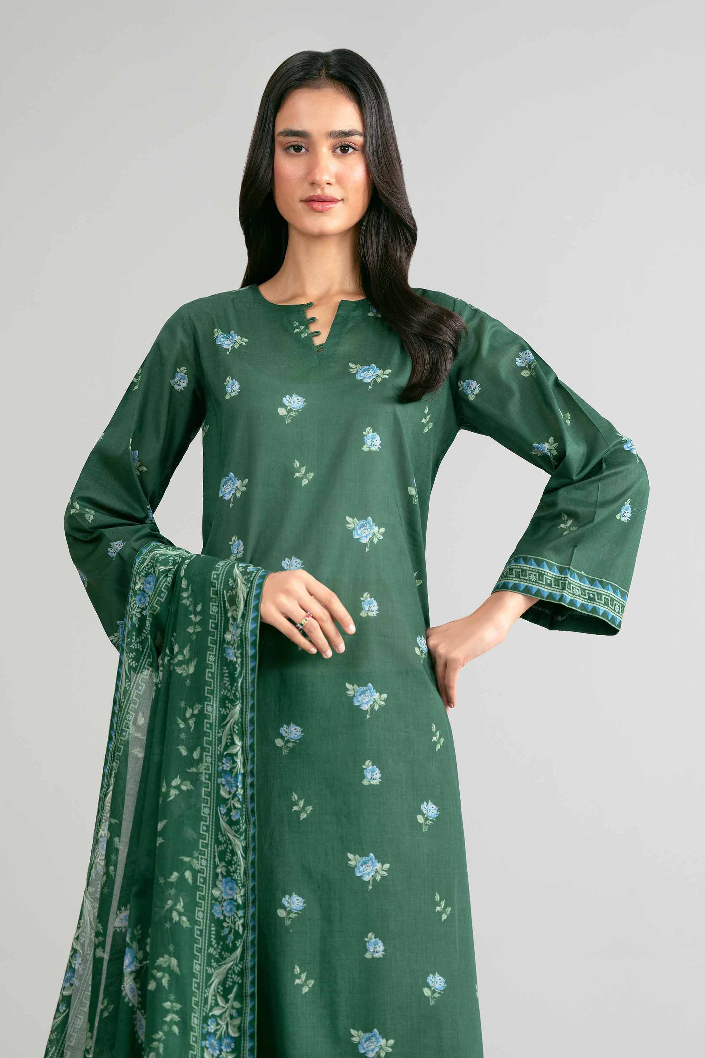 3 Piece - Printed Suit - 42601878 for Women - Unstitched Collection | Nishat | Shop Online