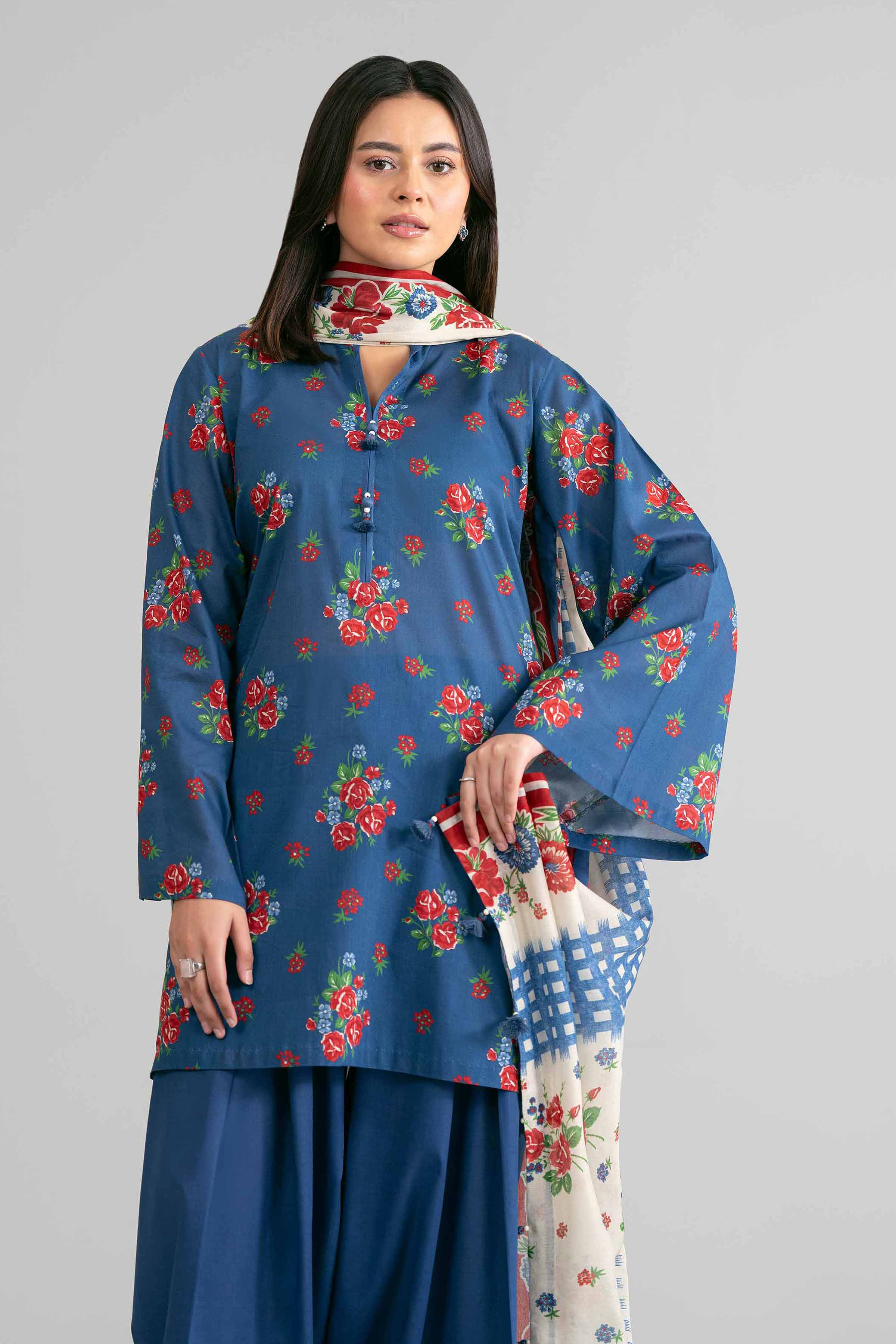 3 Piece - Printed Suit - 42601879 for Women - Unstitched Collection | Nishat | Shop Online