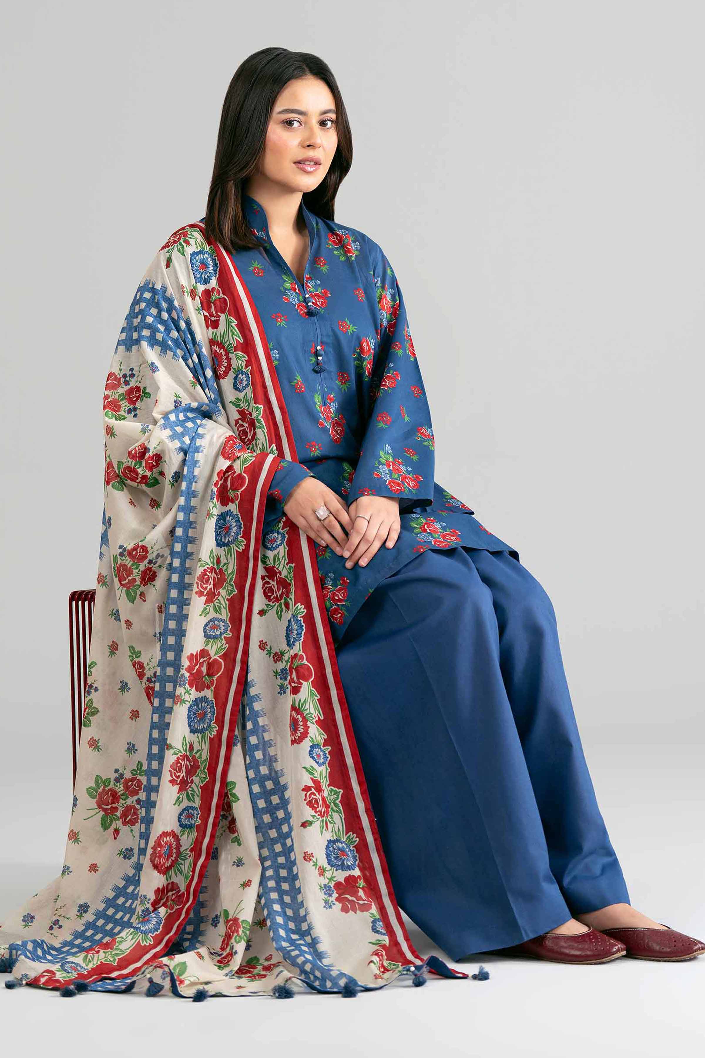 3 Piece - Printed Suit - 42601879 for Women - Unstitched Collection | Nishat | Shop Online