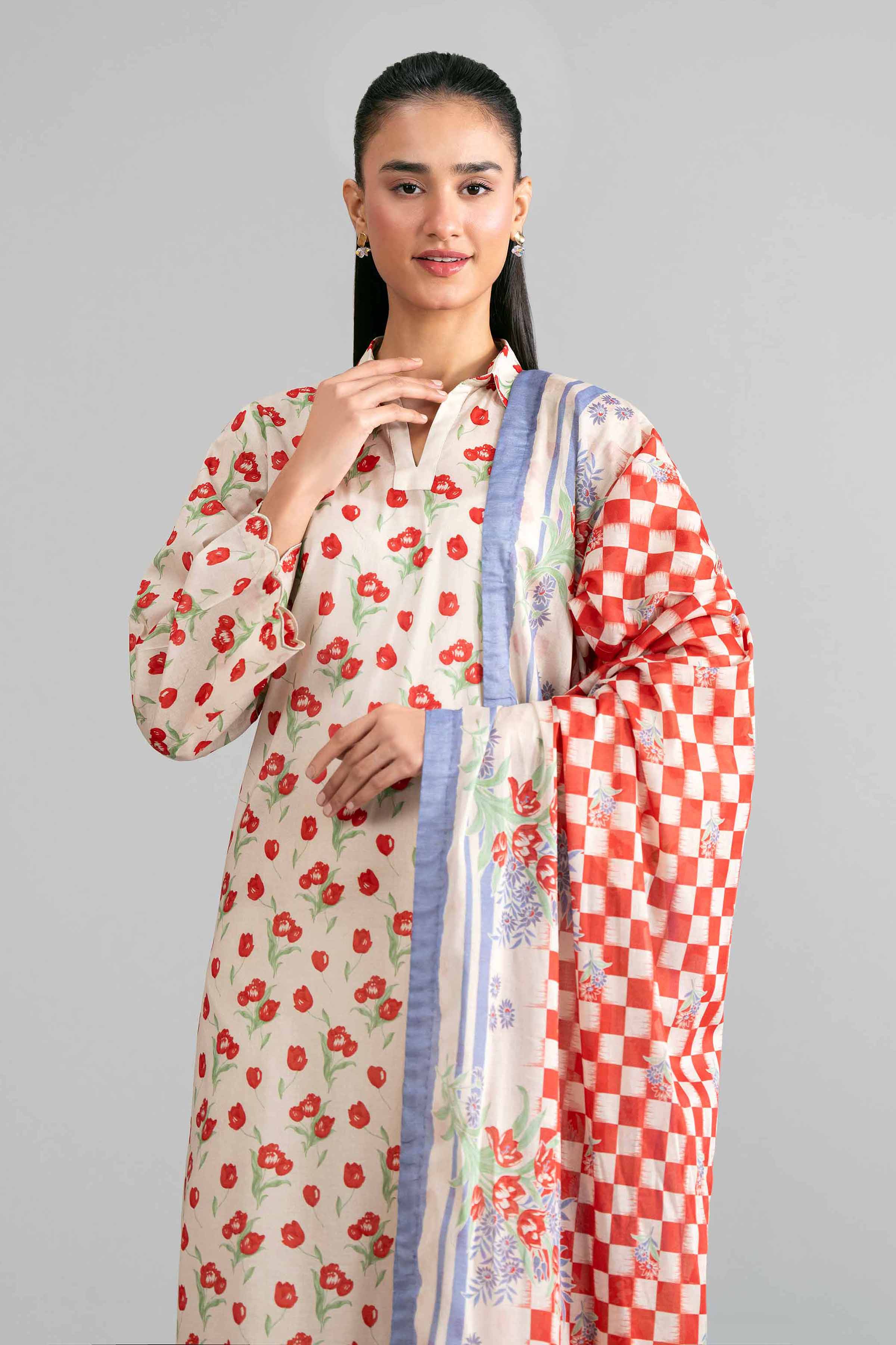 3 Piece - Printed Suit - 42601880 for Women - Unstitched Collection | Nishat | Shop Online