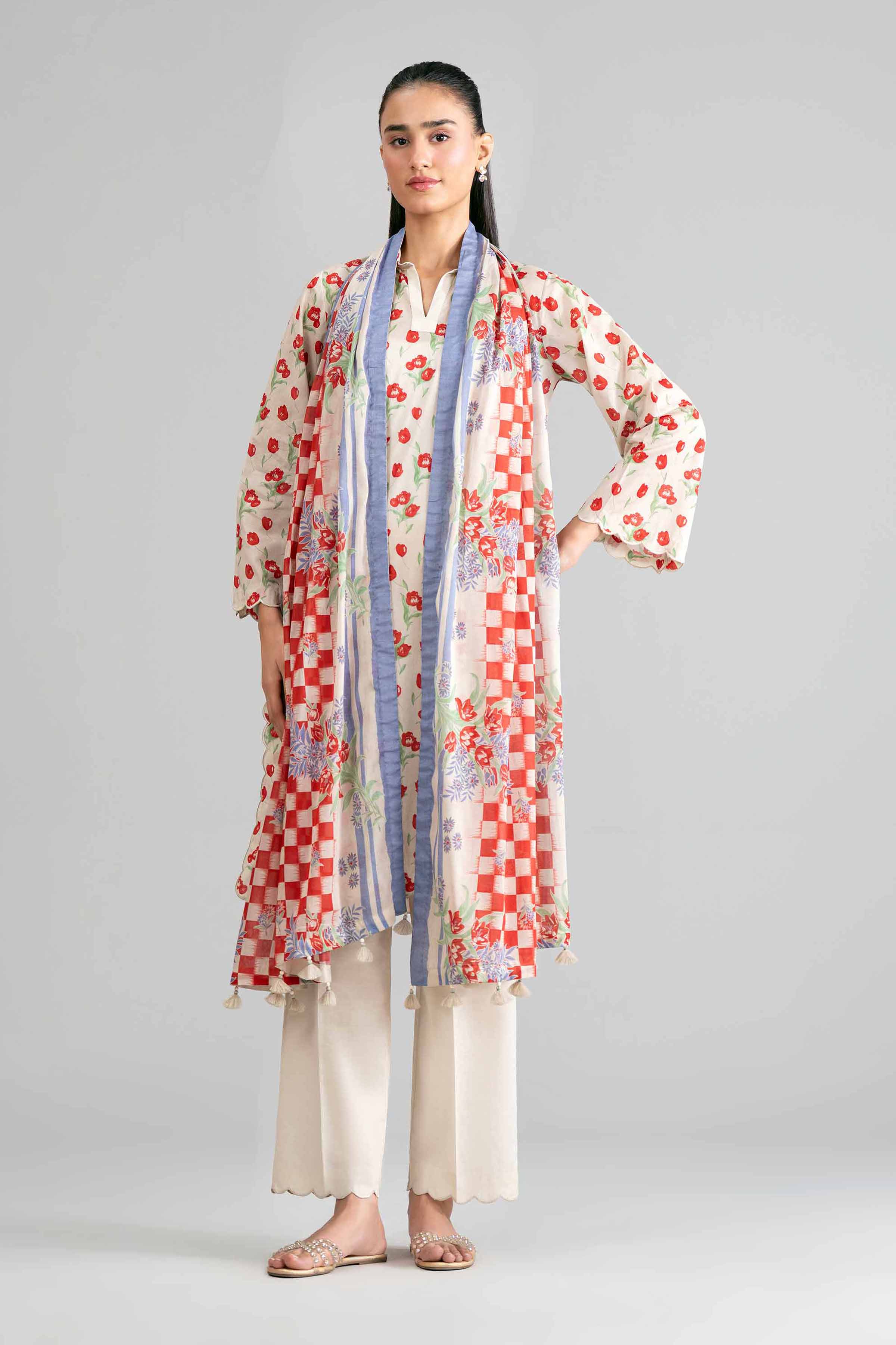 3 Piece - Printed Suit - 42601880 for Women - Unstitched Collection | Nishat | Shop Online