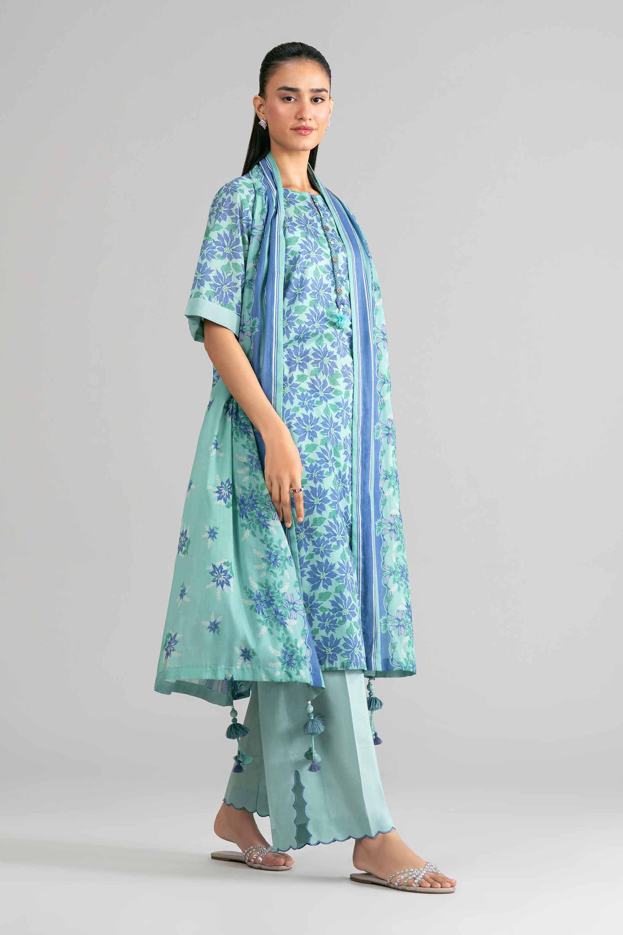 3 Piece - Printed Suit - 42601882 for Women - Unstitched Collection | Nishat | Shop Online
