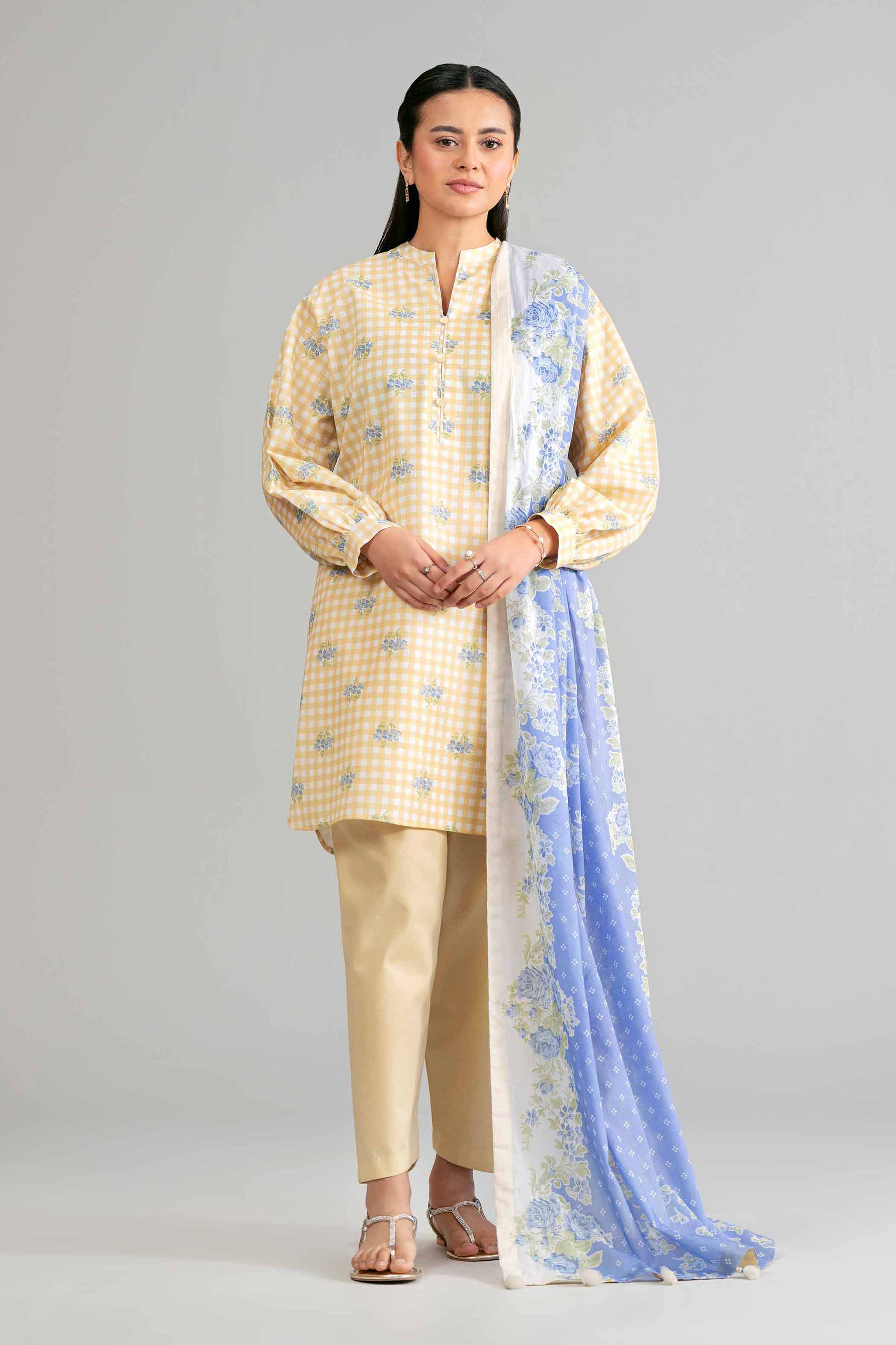 3 Piece - Printed Suit - 42601885 for Women - Unstitched Collection | Nishat | Shop Online