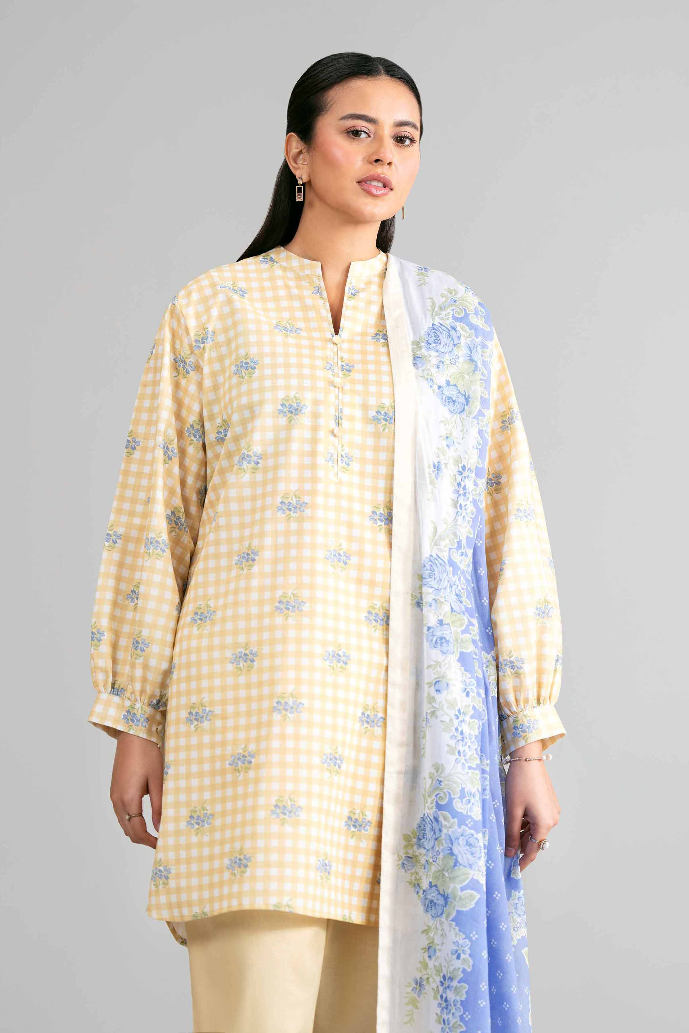 3 Piece - Printed Suit - 42601885 for Women - Unstitched Collection | Nishat | Shop Online