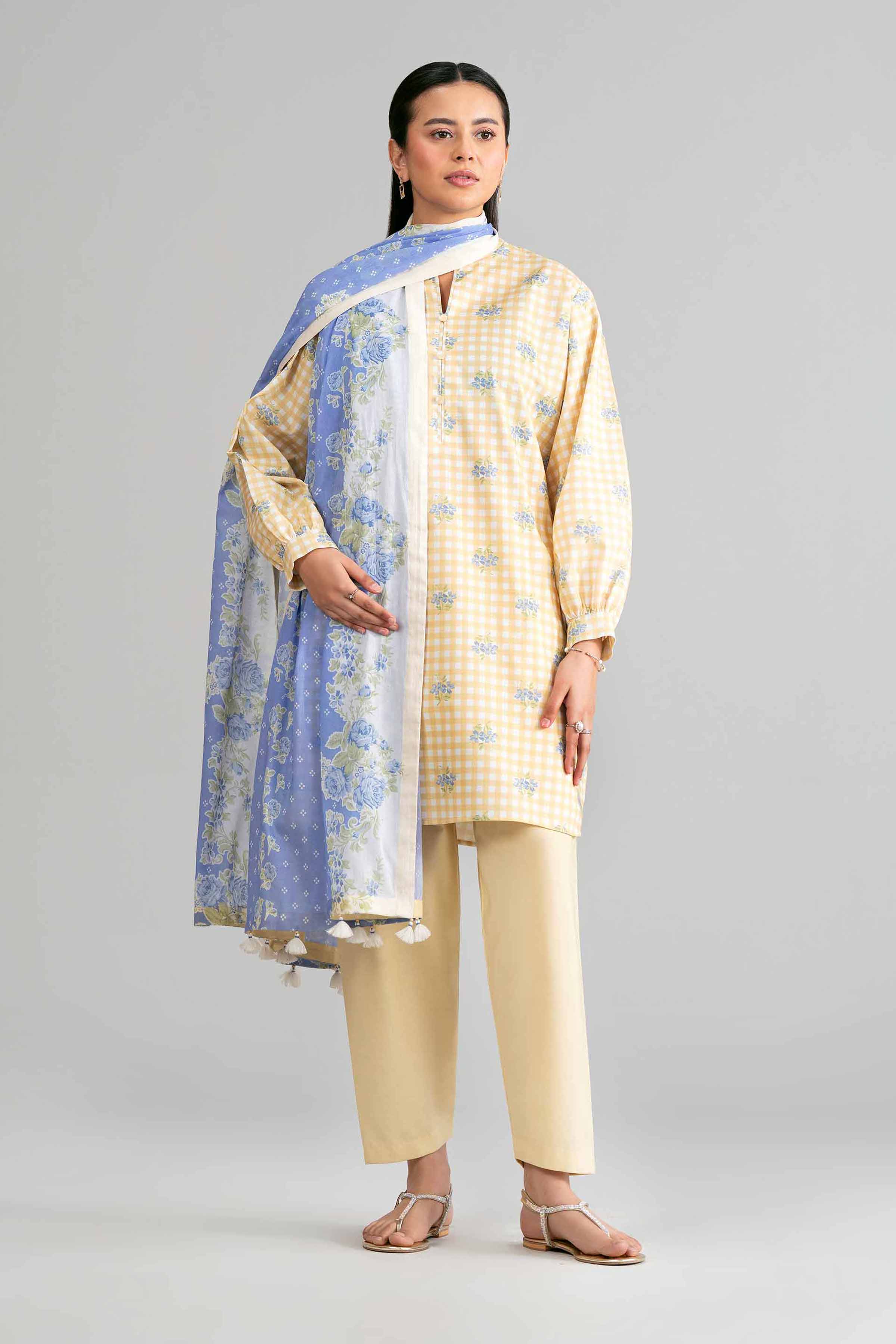 3 Piece - Printed Suit - 42601885 for Women - Unstitched Collection | Nishat | Shop Online