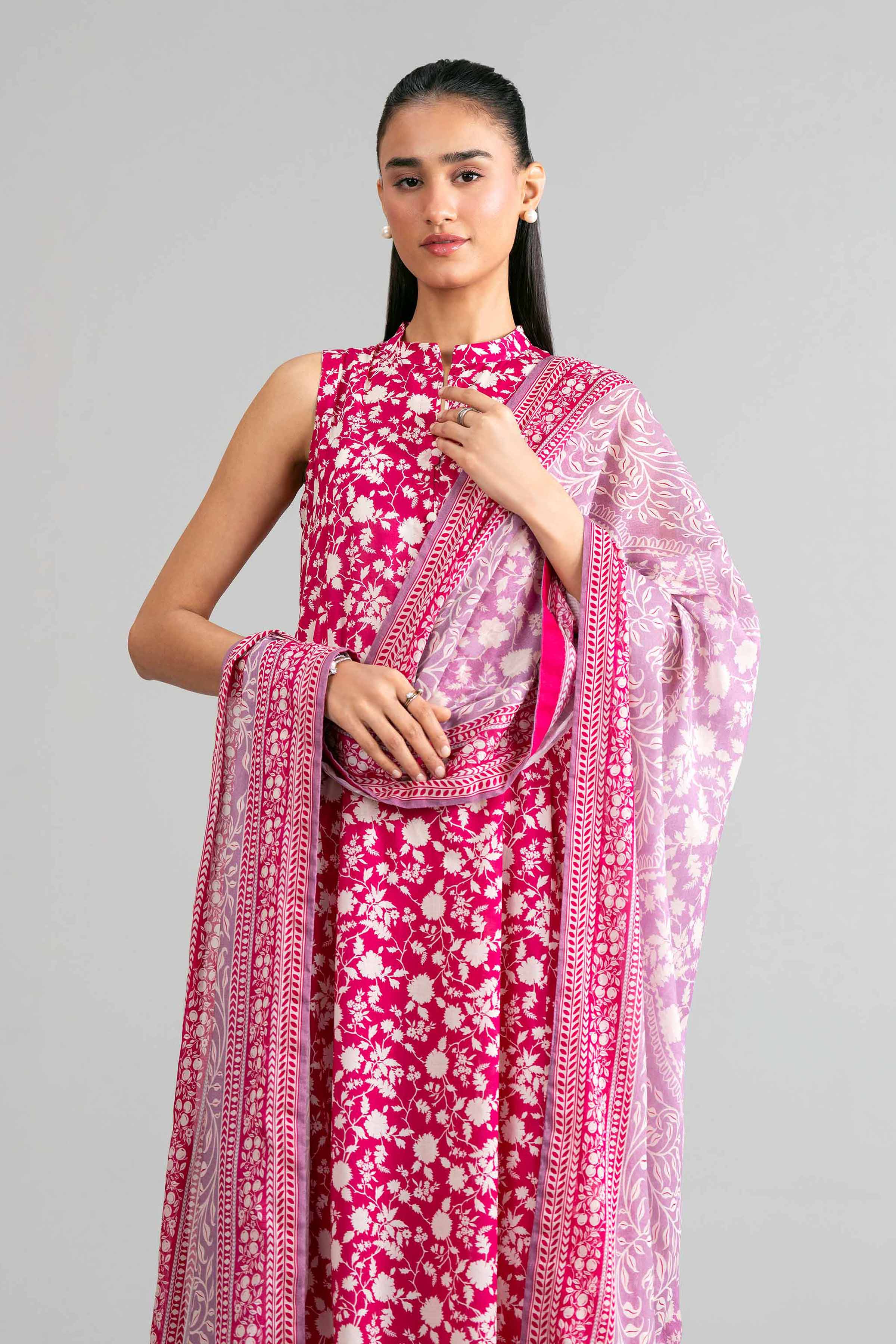 3 Piece - Printed Suit - 42601887 for Women - Unstitched Collection | Nishat | Shop Online