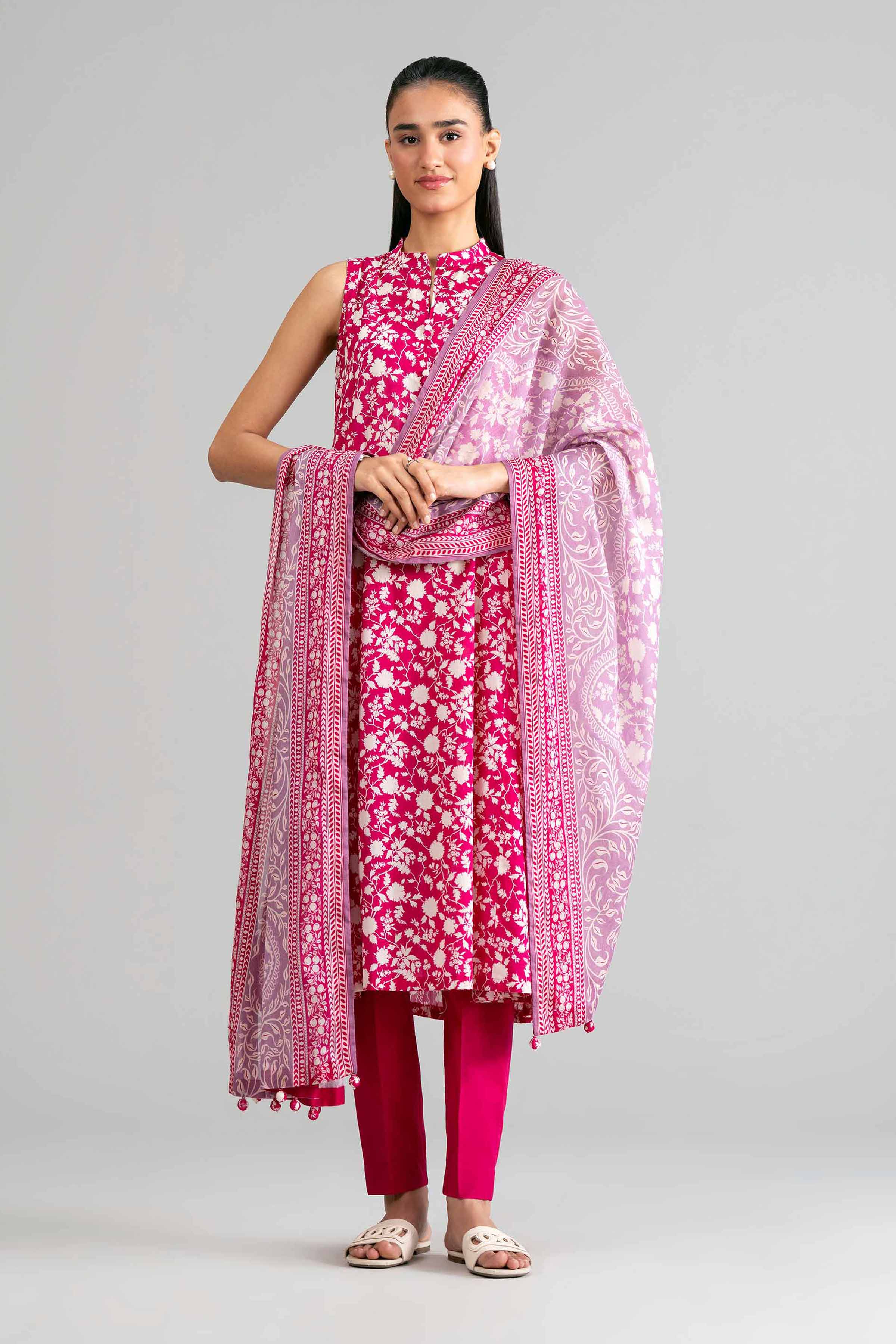 3 Piece - Printed Suit - 42601887 for Women - Unstitched Collection | Nishat | Shop Online