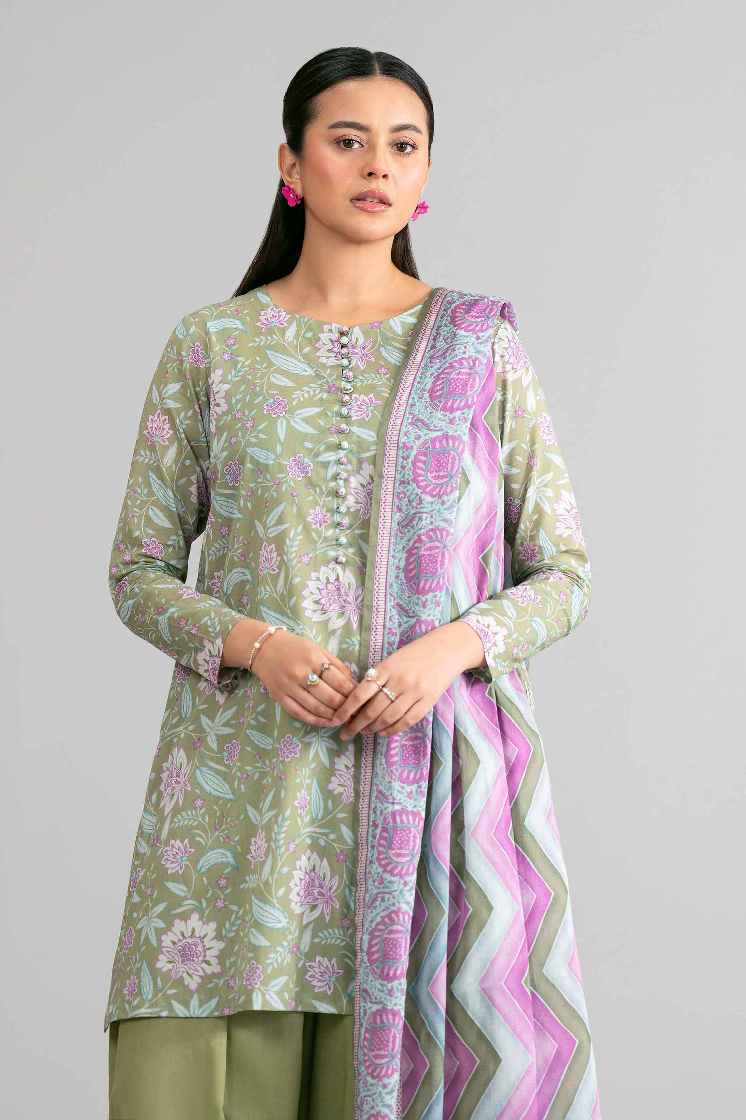 3 Piece - Printed Suit - 42601889 for Women - Unstitched Collection | Nishat | Shop Online