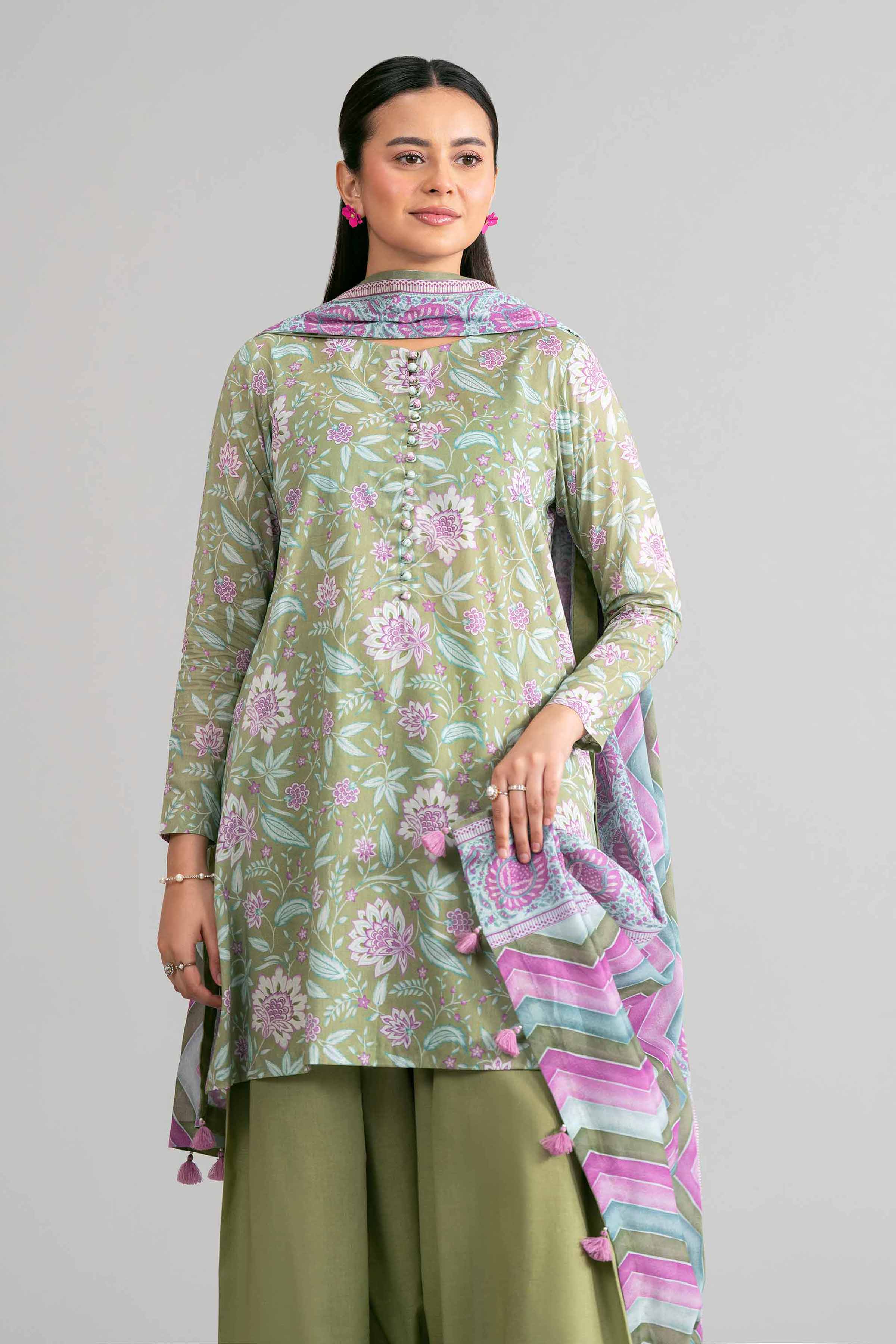 3 Piece - Printed Suit - 42601889 for Women - Unstitched Collection | Nishat | Shop Online