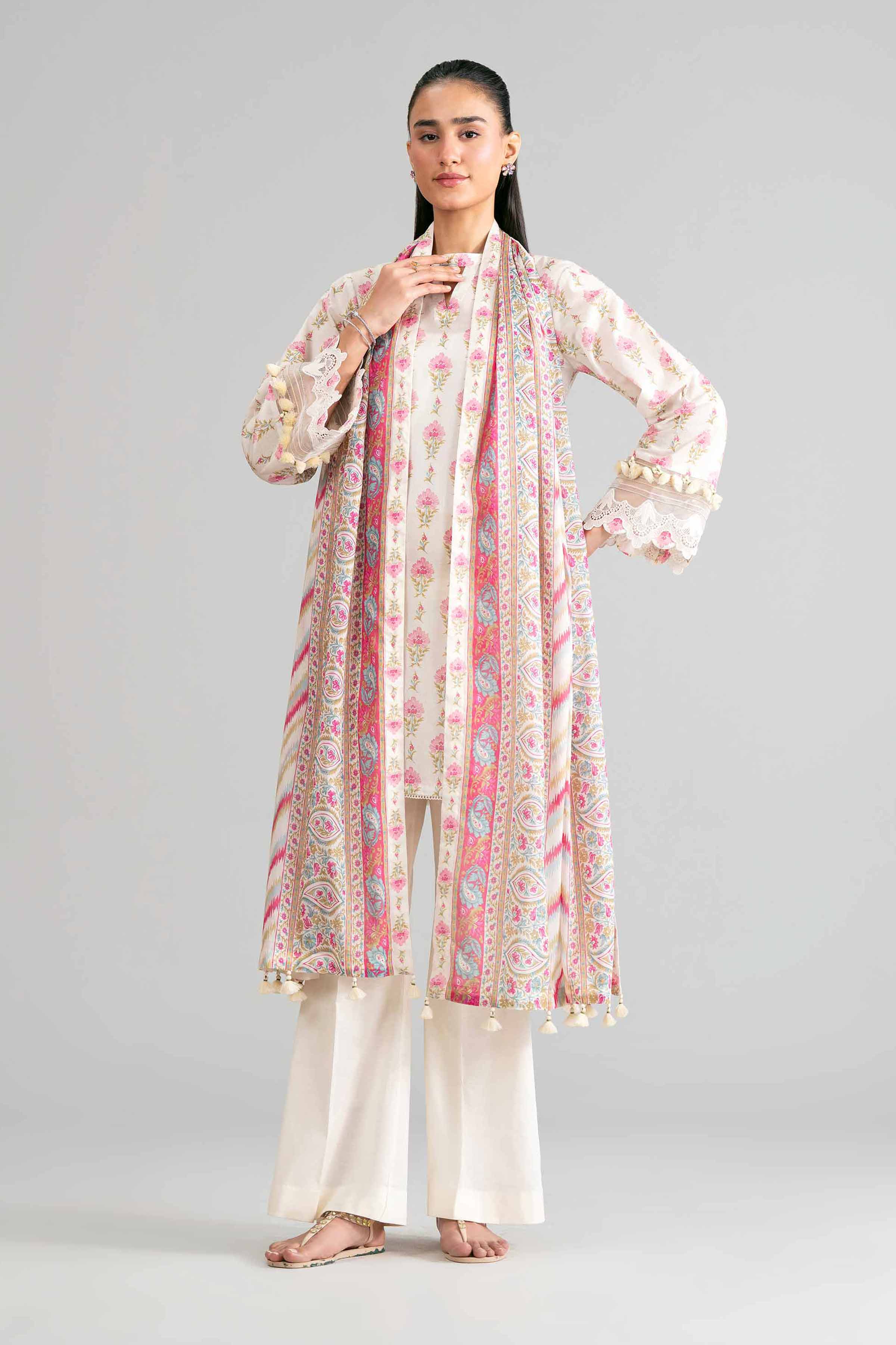 3 Piece - Printed Suit - 42601890 for Women - Unstitched Collection | Nishat | Shop Online