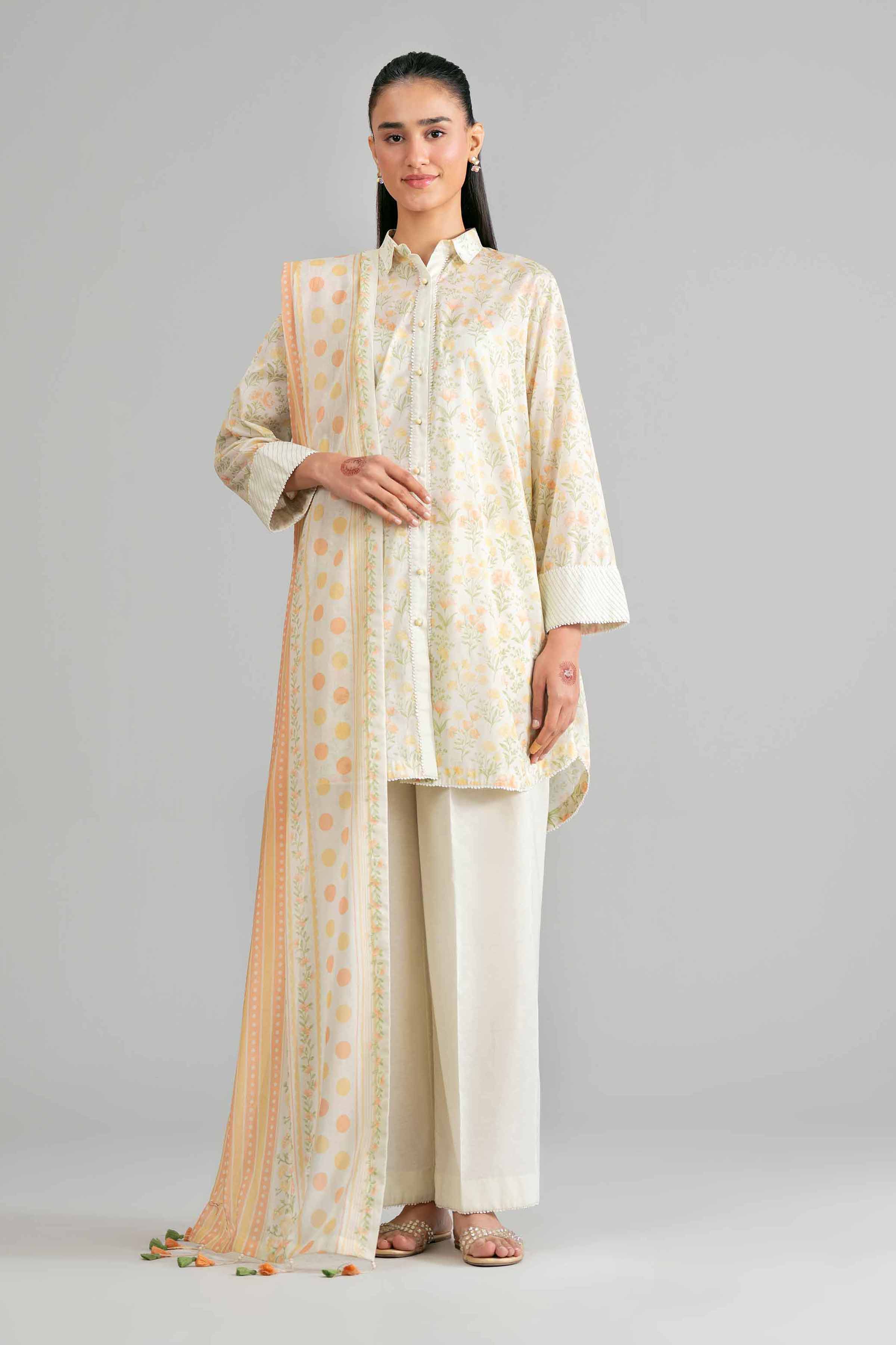 3 Piece - Printed Suit - 42601893 for Women - Unstitched Collection | Nishat | Shop Online