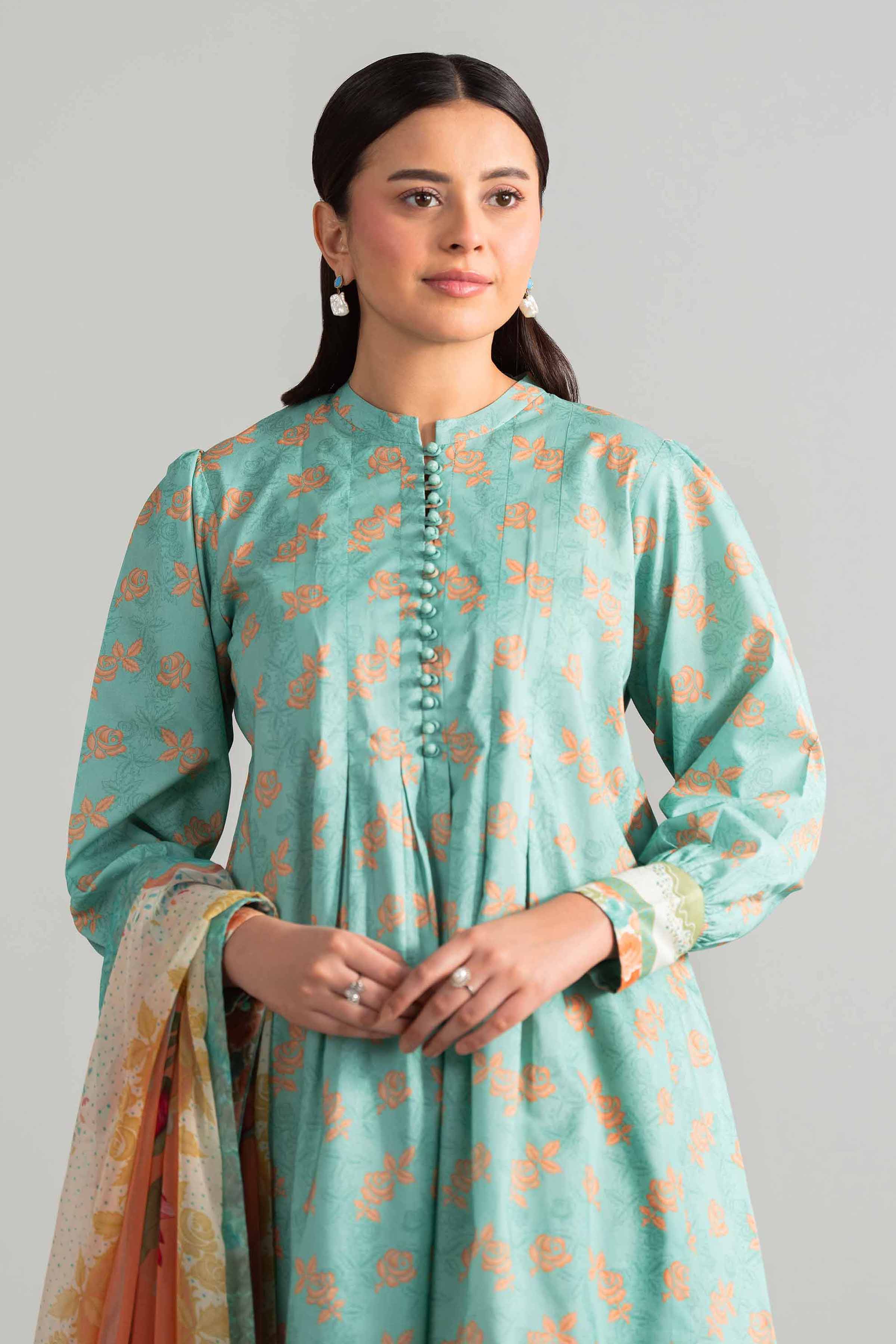 3 Piece - Digital Printed Suit - 42601894 for Women - Unstitched Collection | Nishat | Shop Online