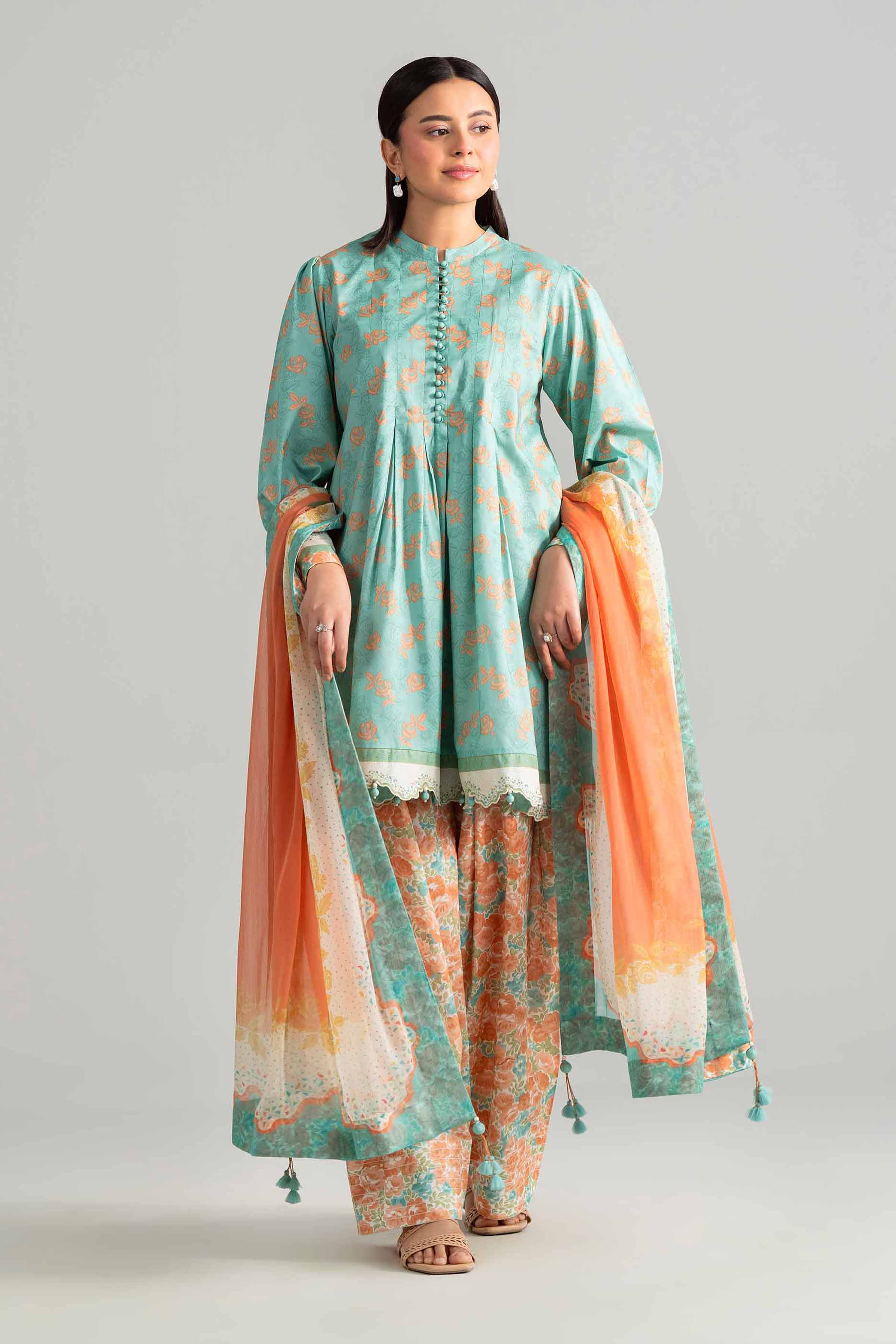 3 Piece - Digital Printed Suit - 42601894 for Women - Unstitched Collection | Nishat | Shop Online
