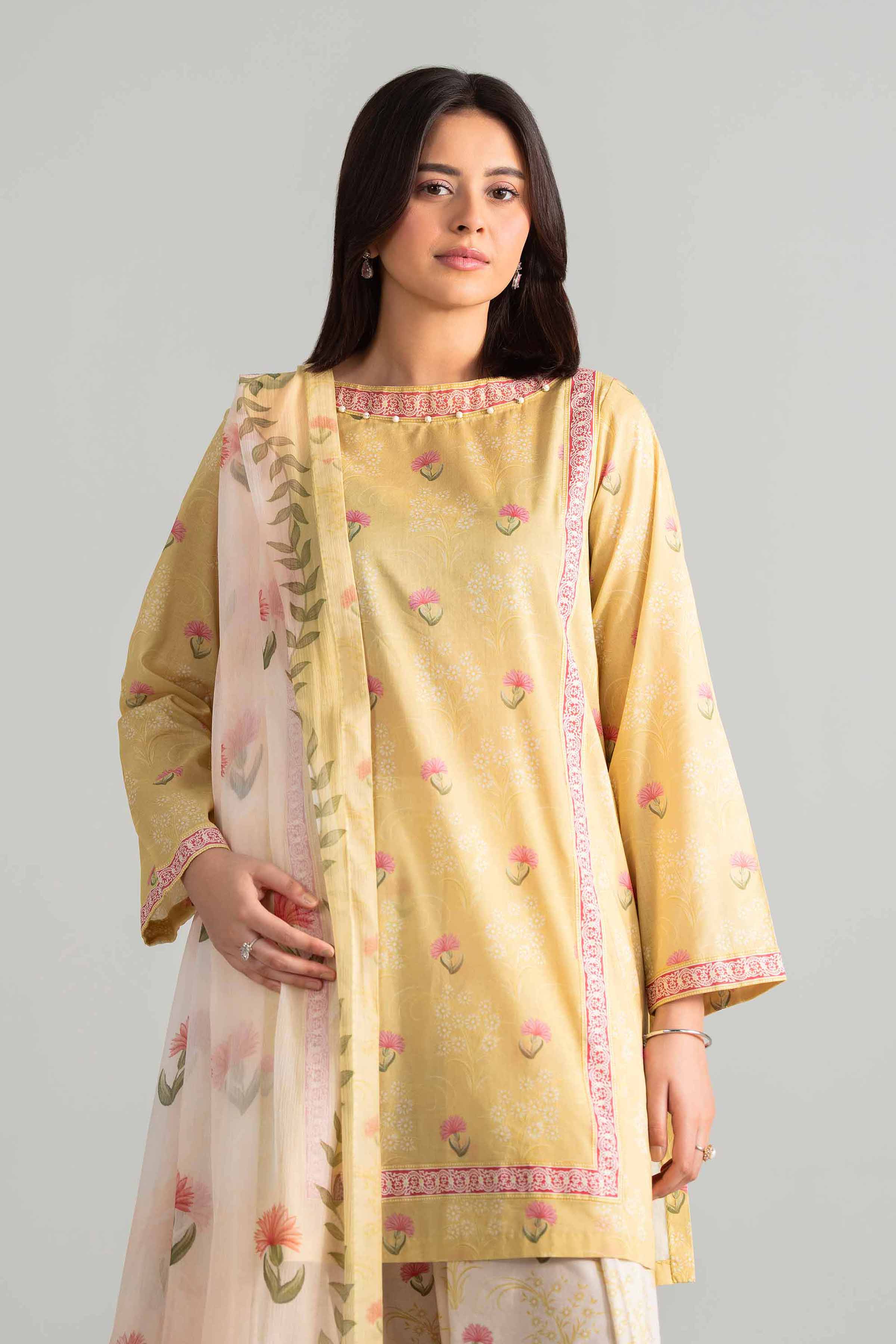 3 Piece - Digital Printed Suit - 42601895 for Women - Unstitched Collection | Nishat | Shop Online