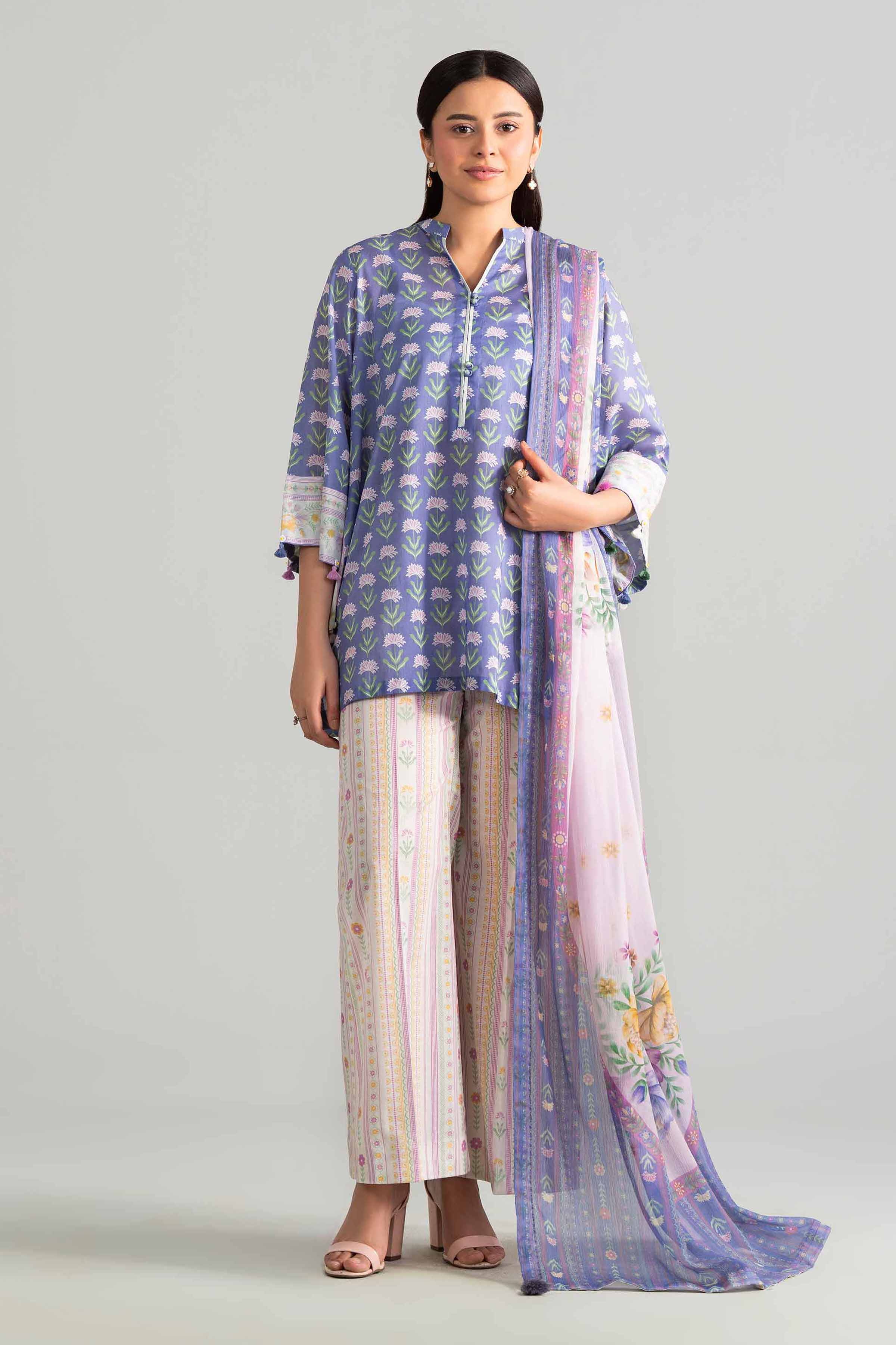 3 Piece - Digital Printed Suit - 42601898 for Women - Unstitched Collection | Nishat | Shop Online